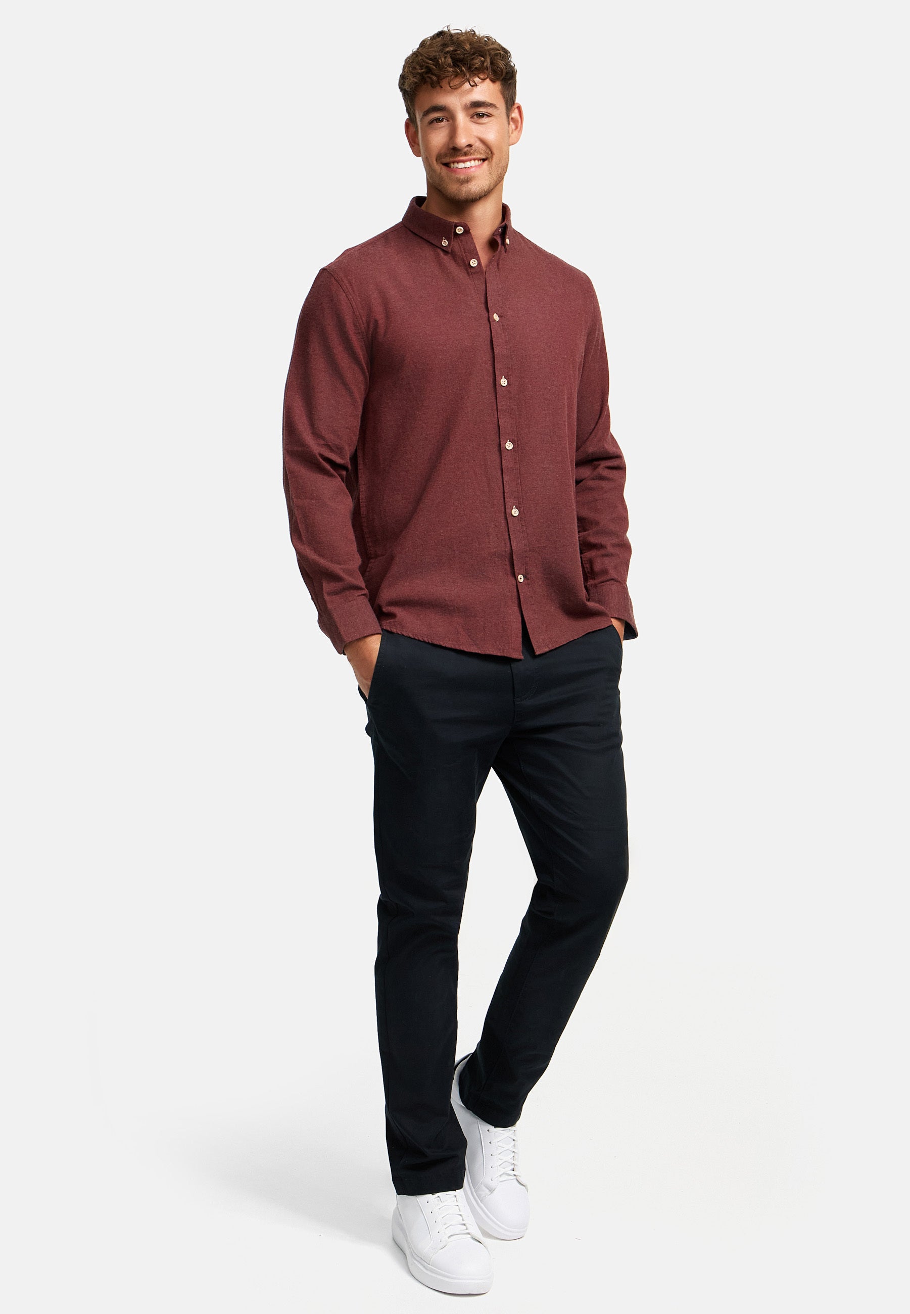 Hemd Langarm KSJohan Diego Bordeaux