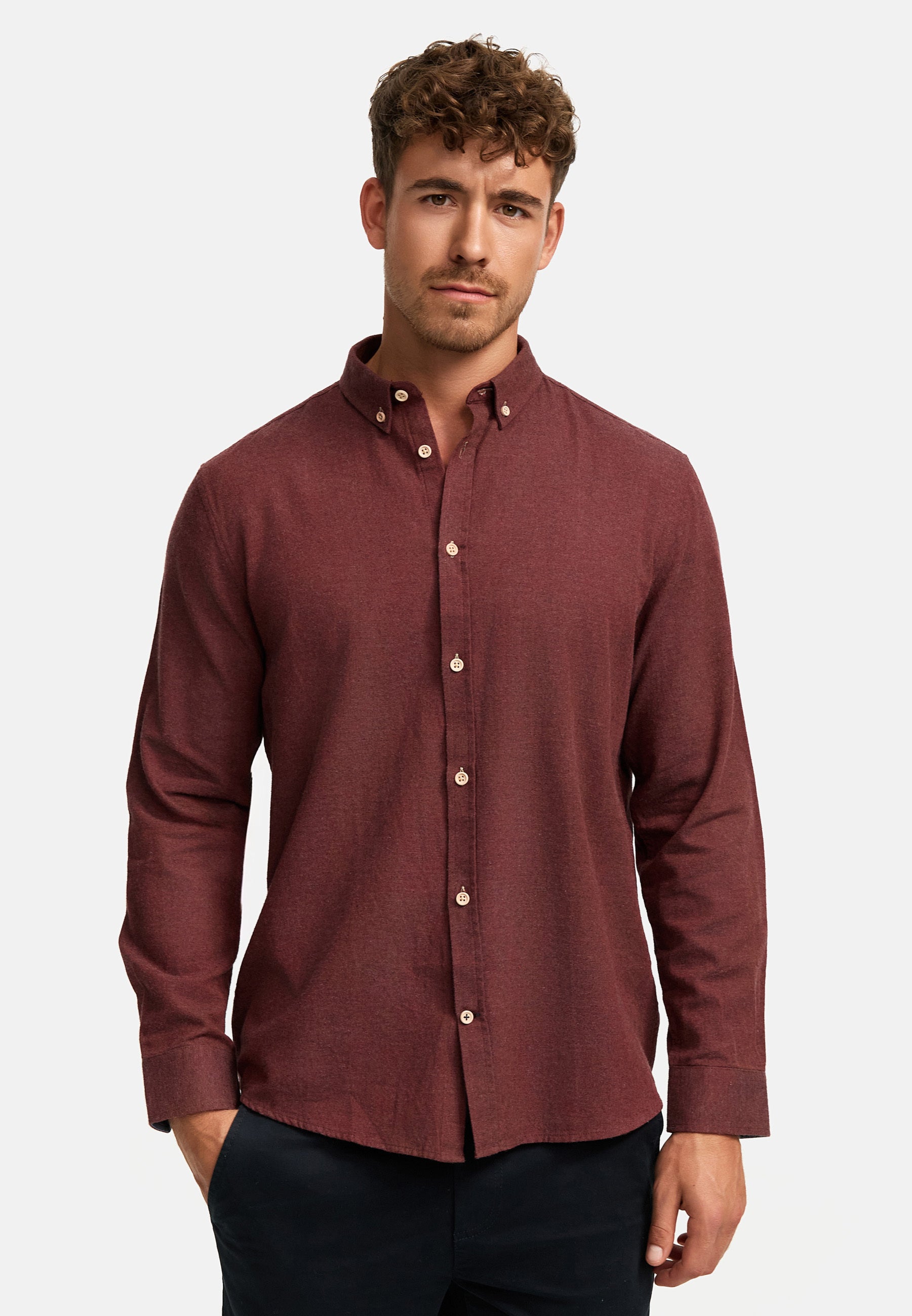 Hemd Langarm KSJohan Diego Bordeaux
