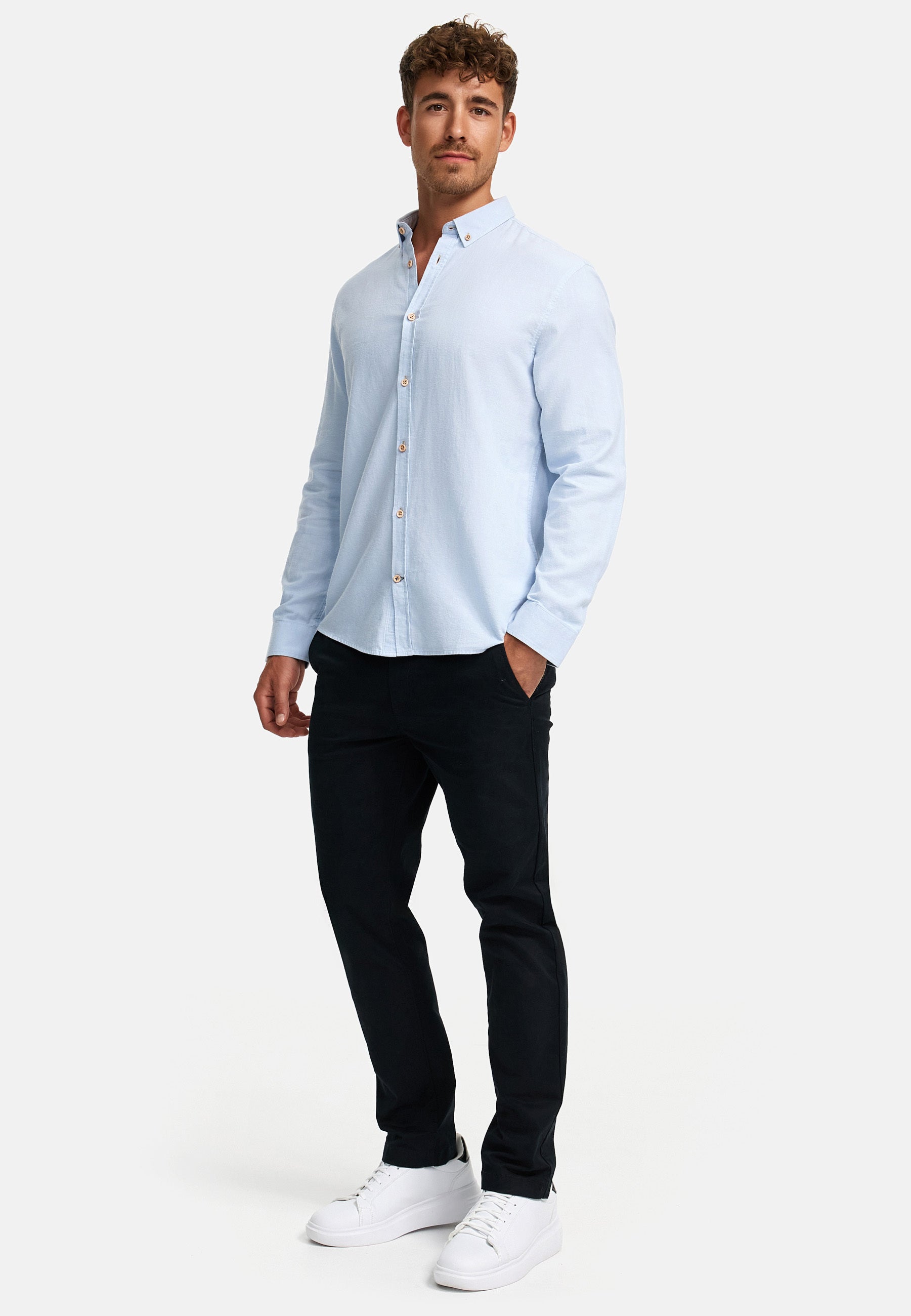 Hemd Langarm KSJohan Diego Light Blue