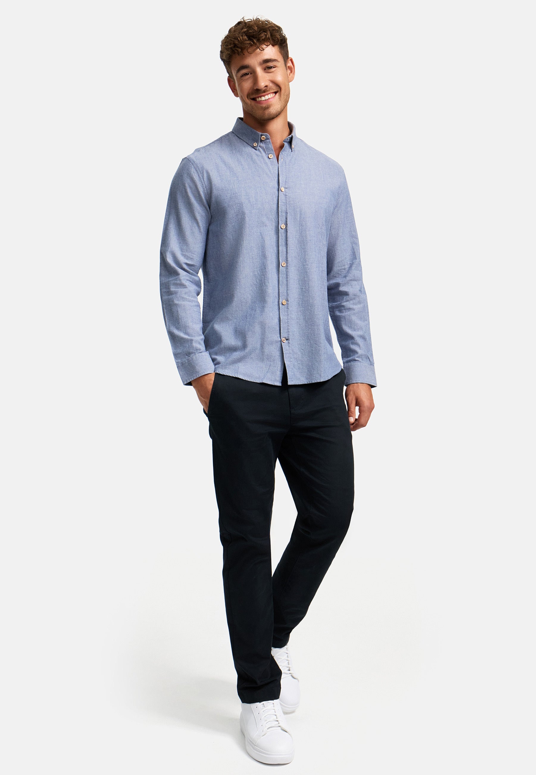 Hemd Langarm KSJohan Diego Navy Mix