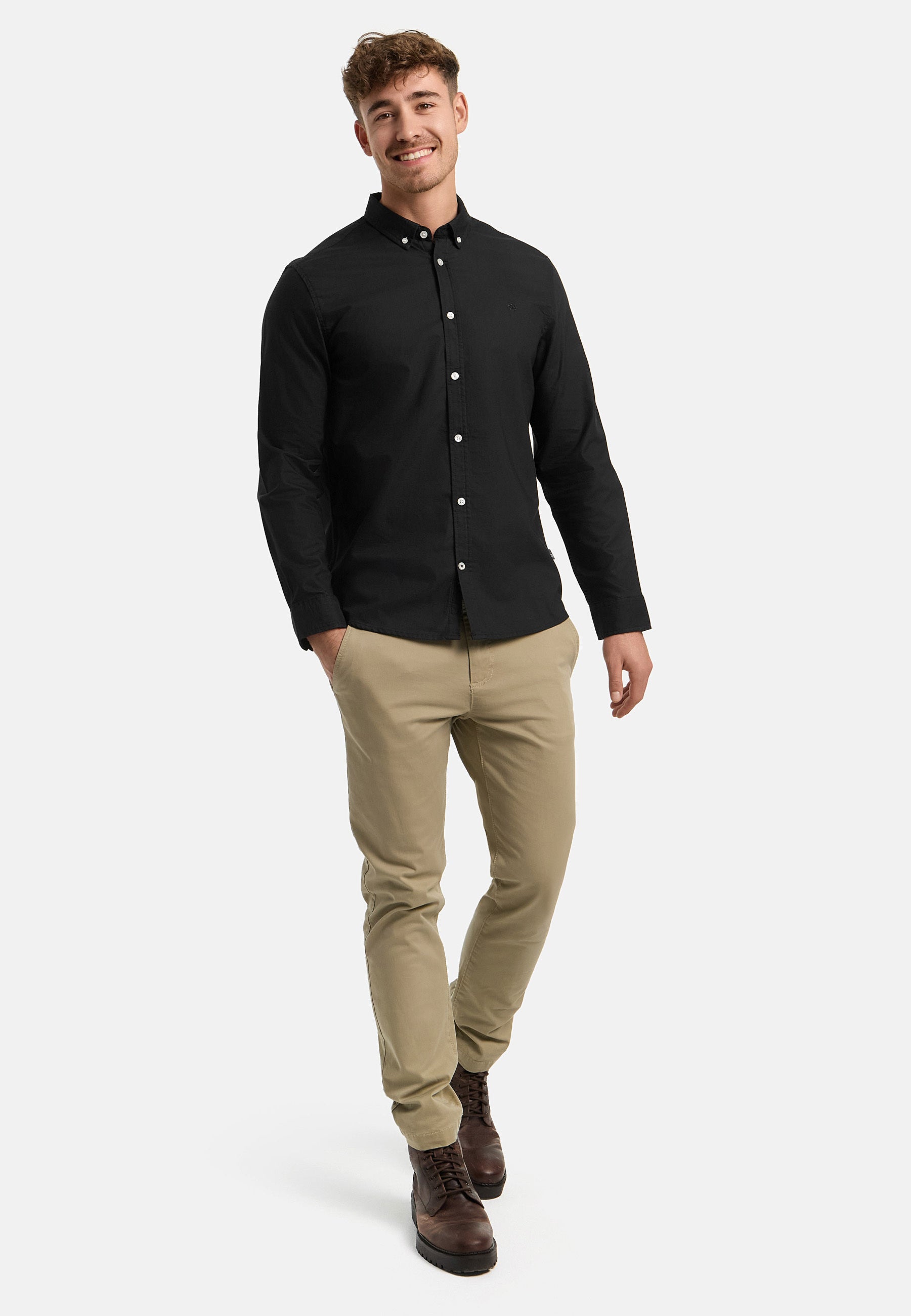 Hemd Langarm KSJohan Oxford Black
