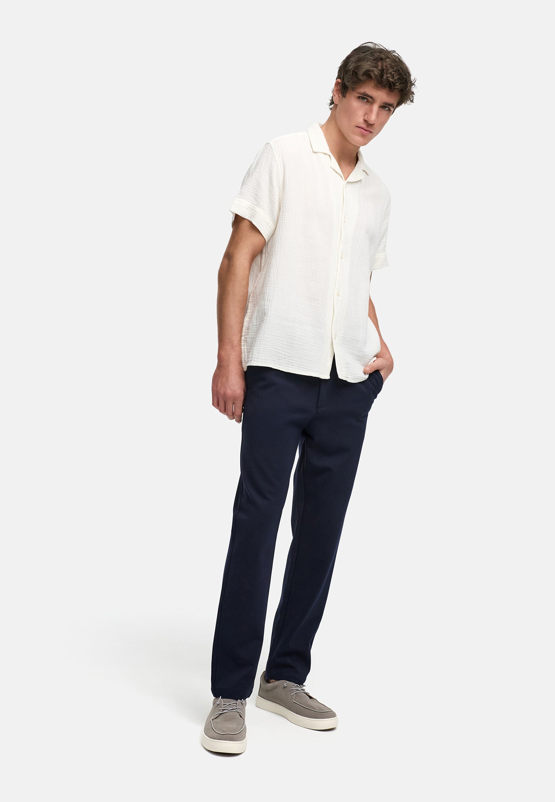 Hemd Kurzarm KSAvery Offwhite