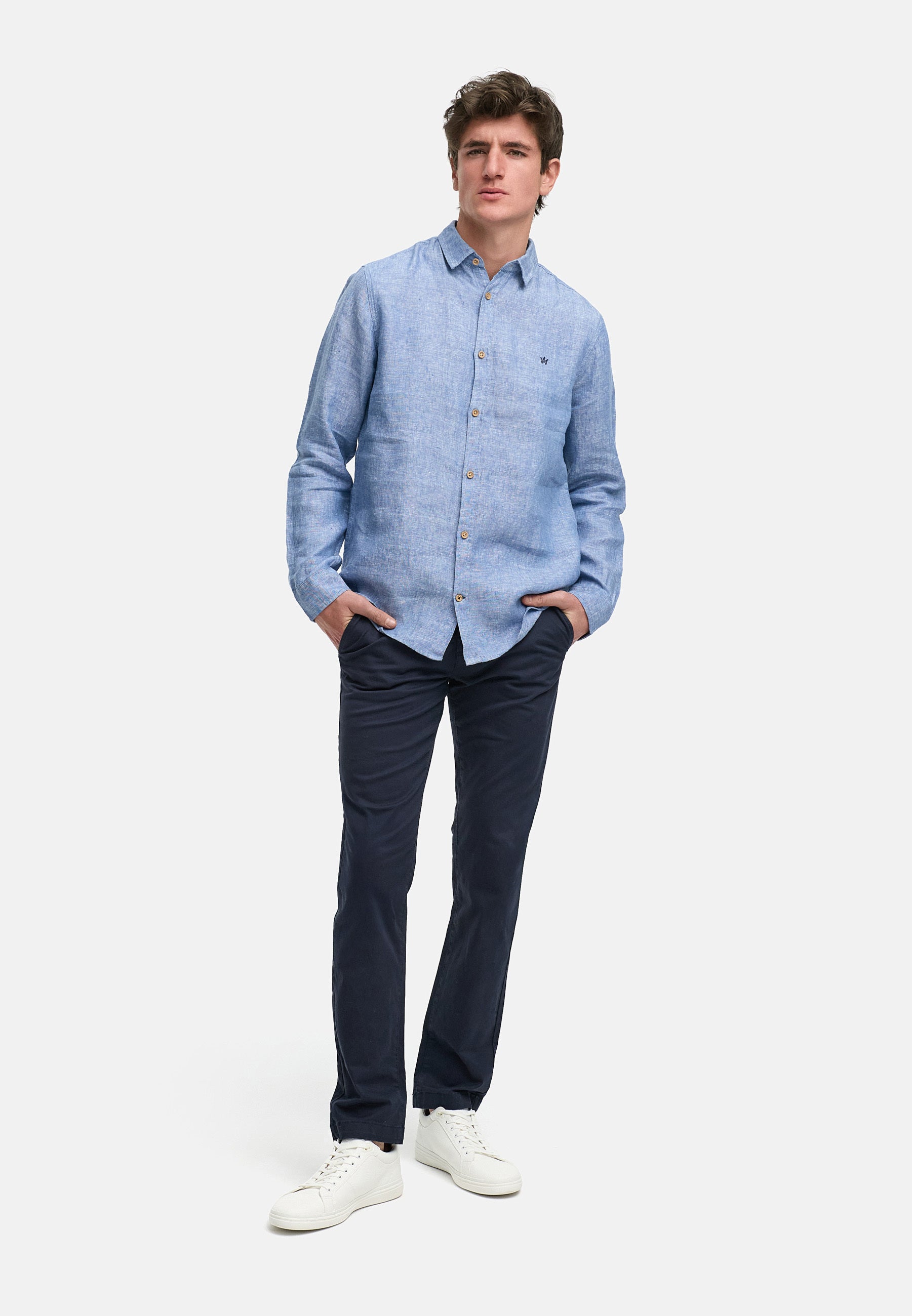 Hemd Langarm KSAyers Federal Blue