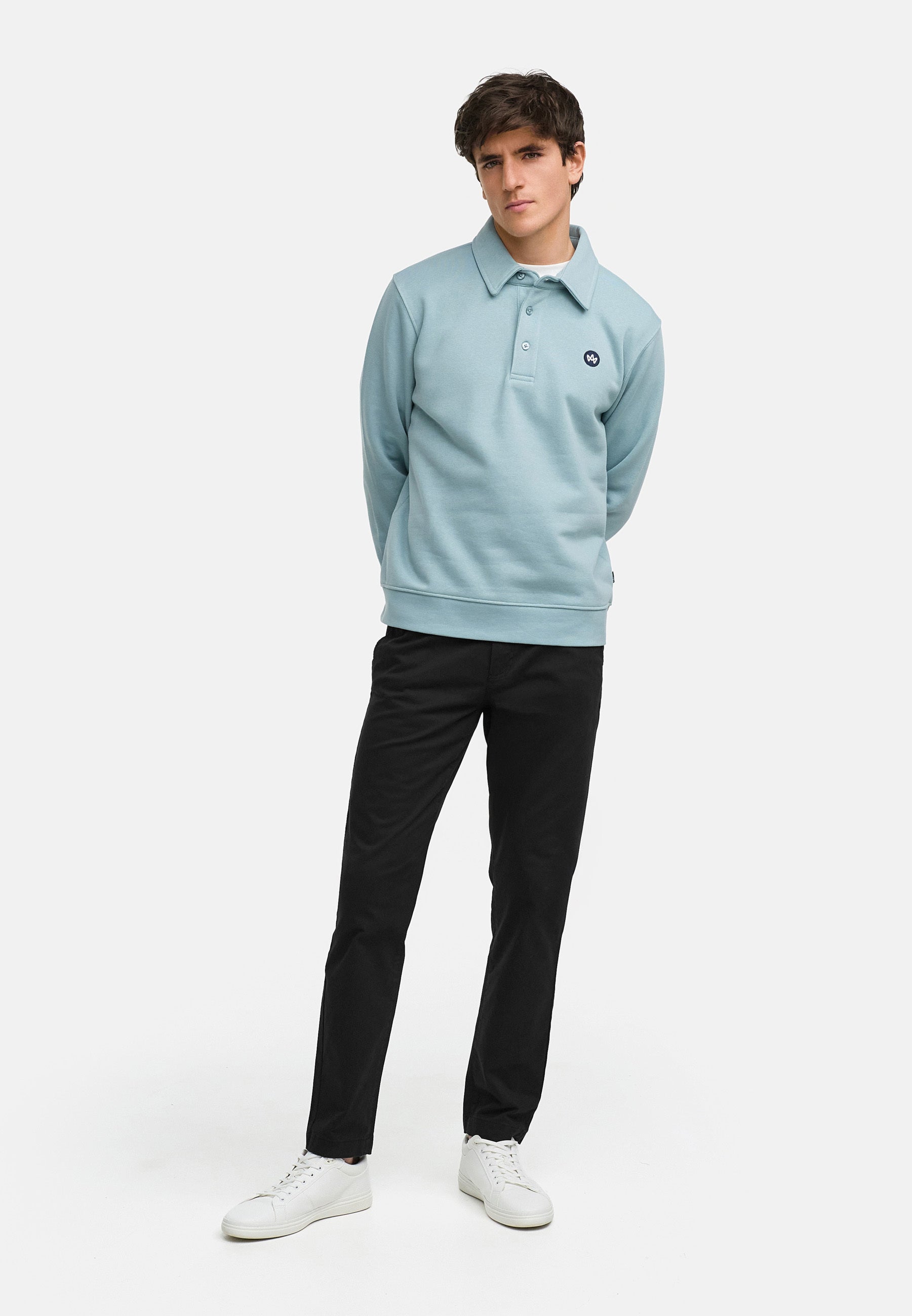 Sweatshirt KSLars Polosweater Stone Blue