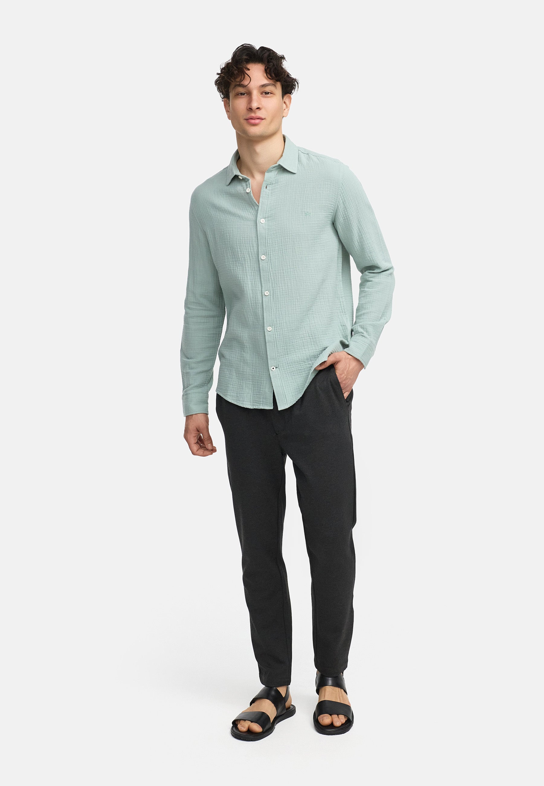 Hemd Langarm KSAvery Hedge Green