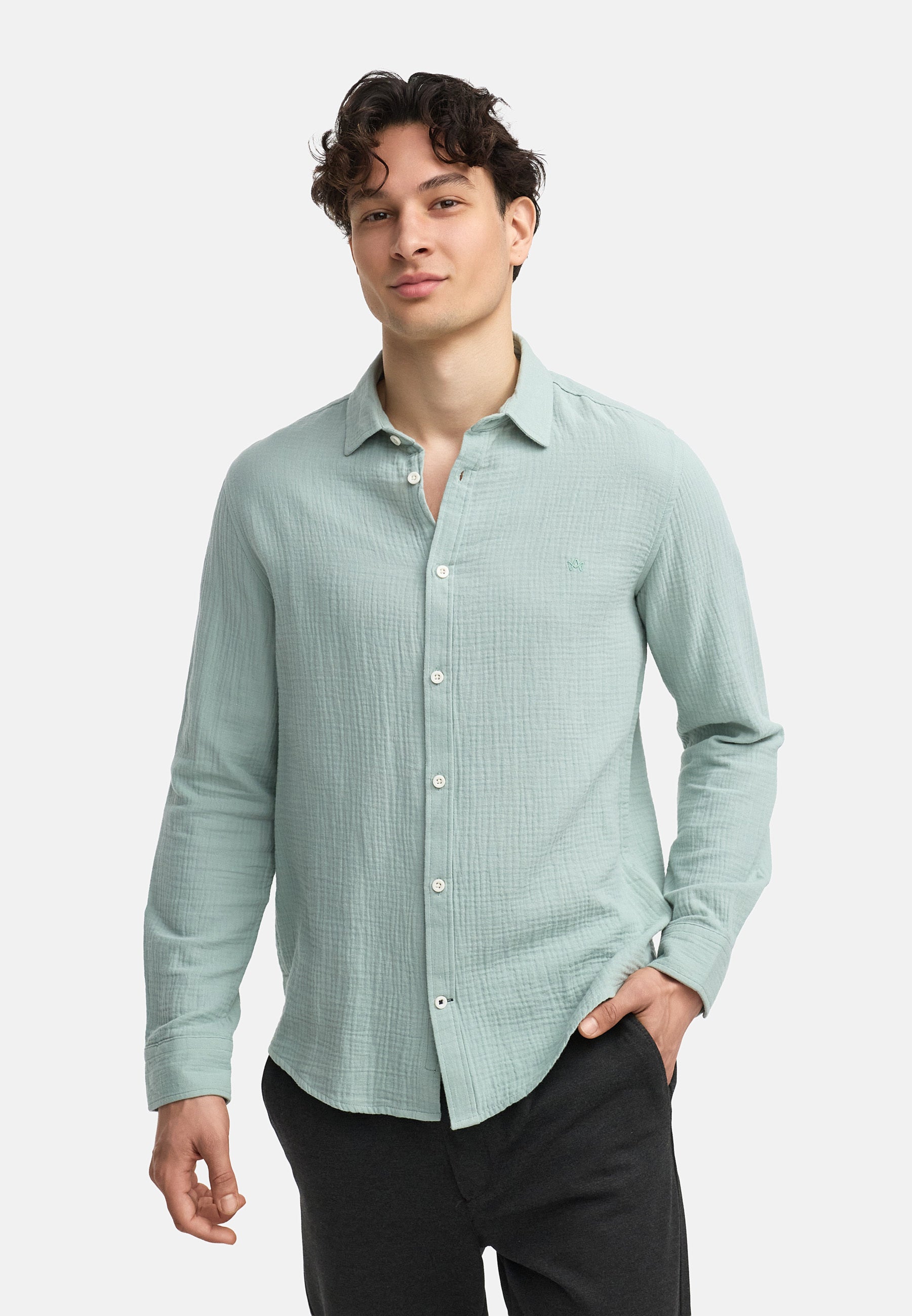 Hemd Langarm KSAvery Hedge Green
