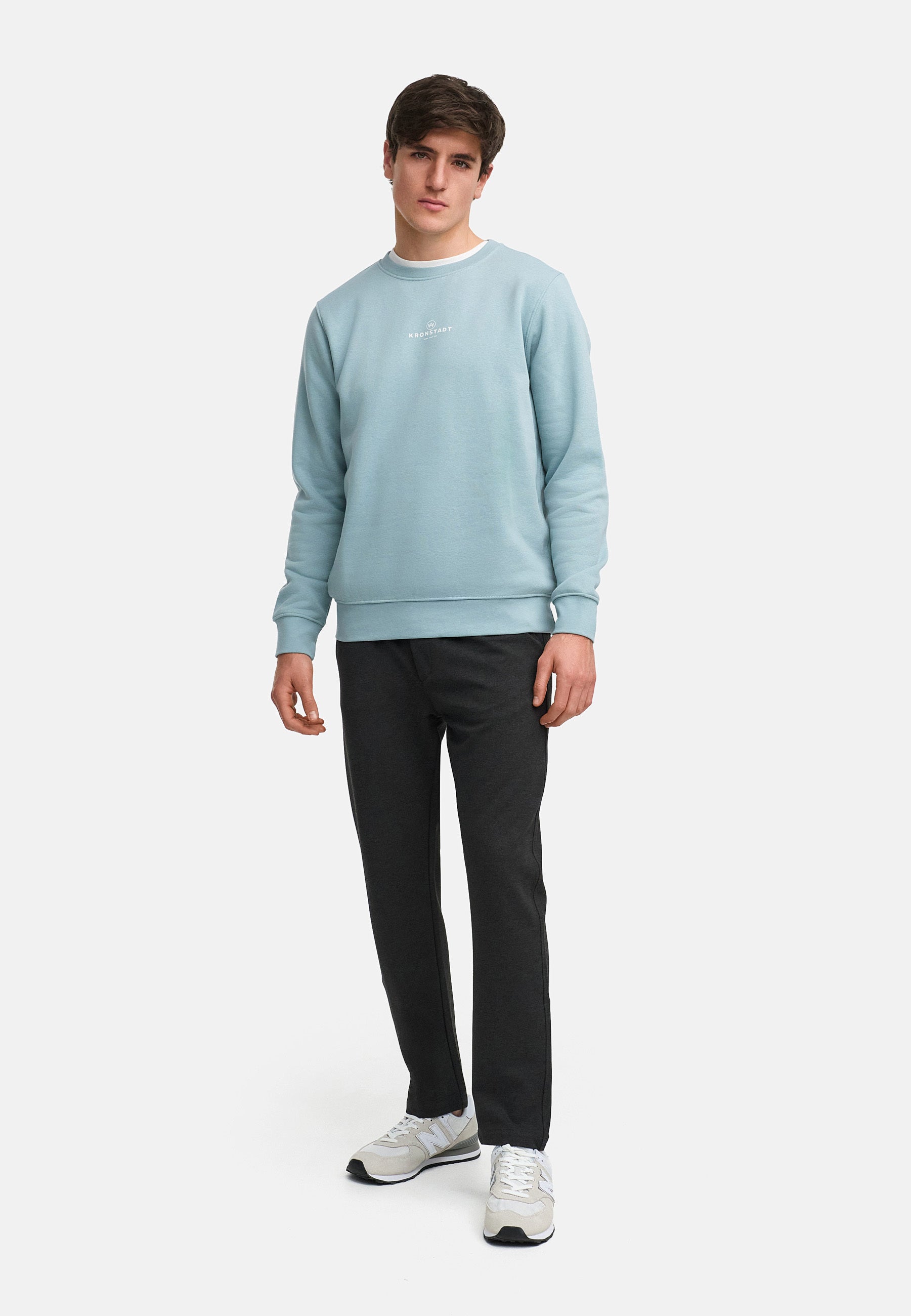 Sweatshirt KSLars Printsweater Stone Blue