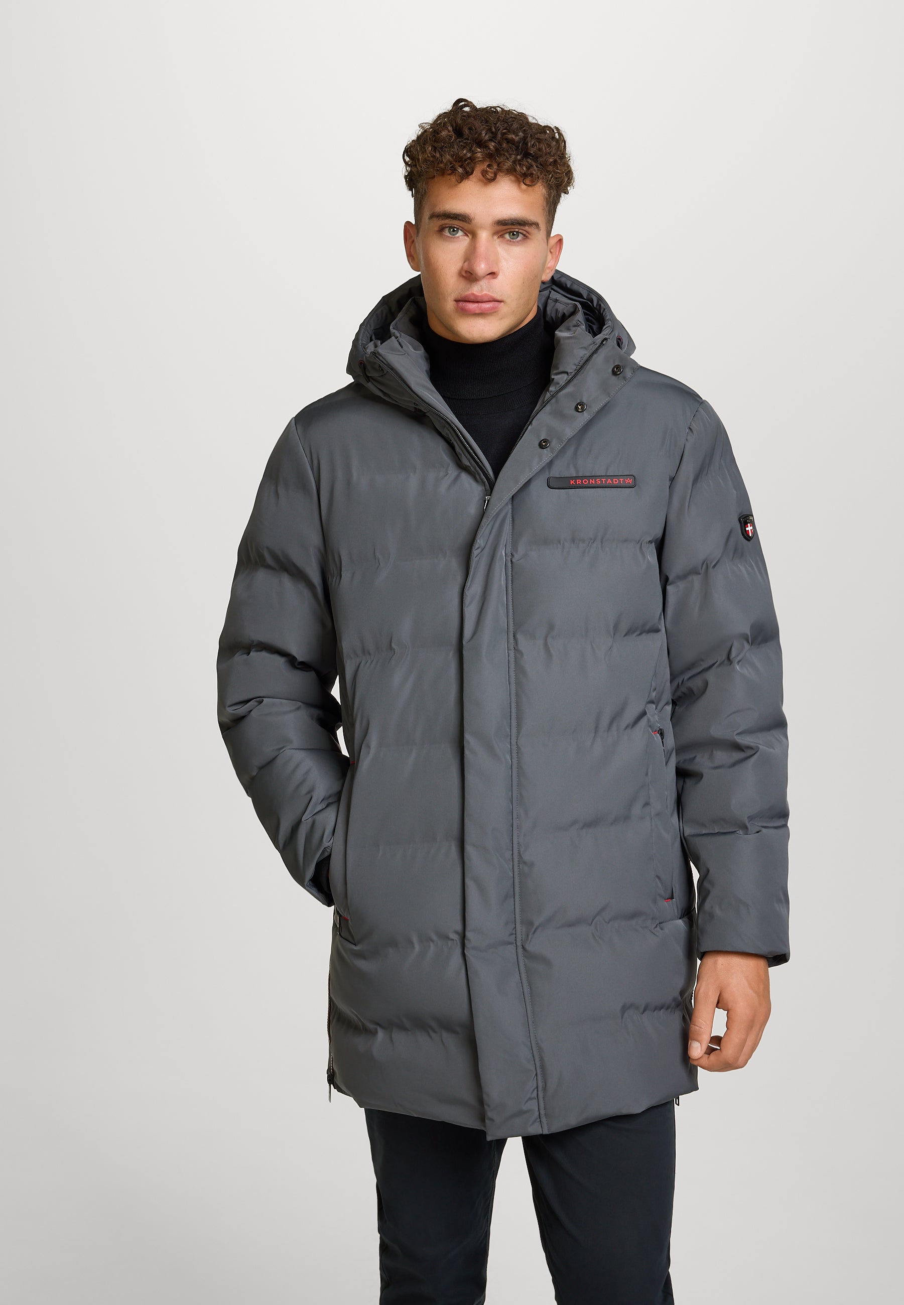 Winterjacke KSBourland hood jacket Dk Grey