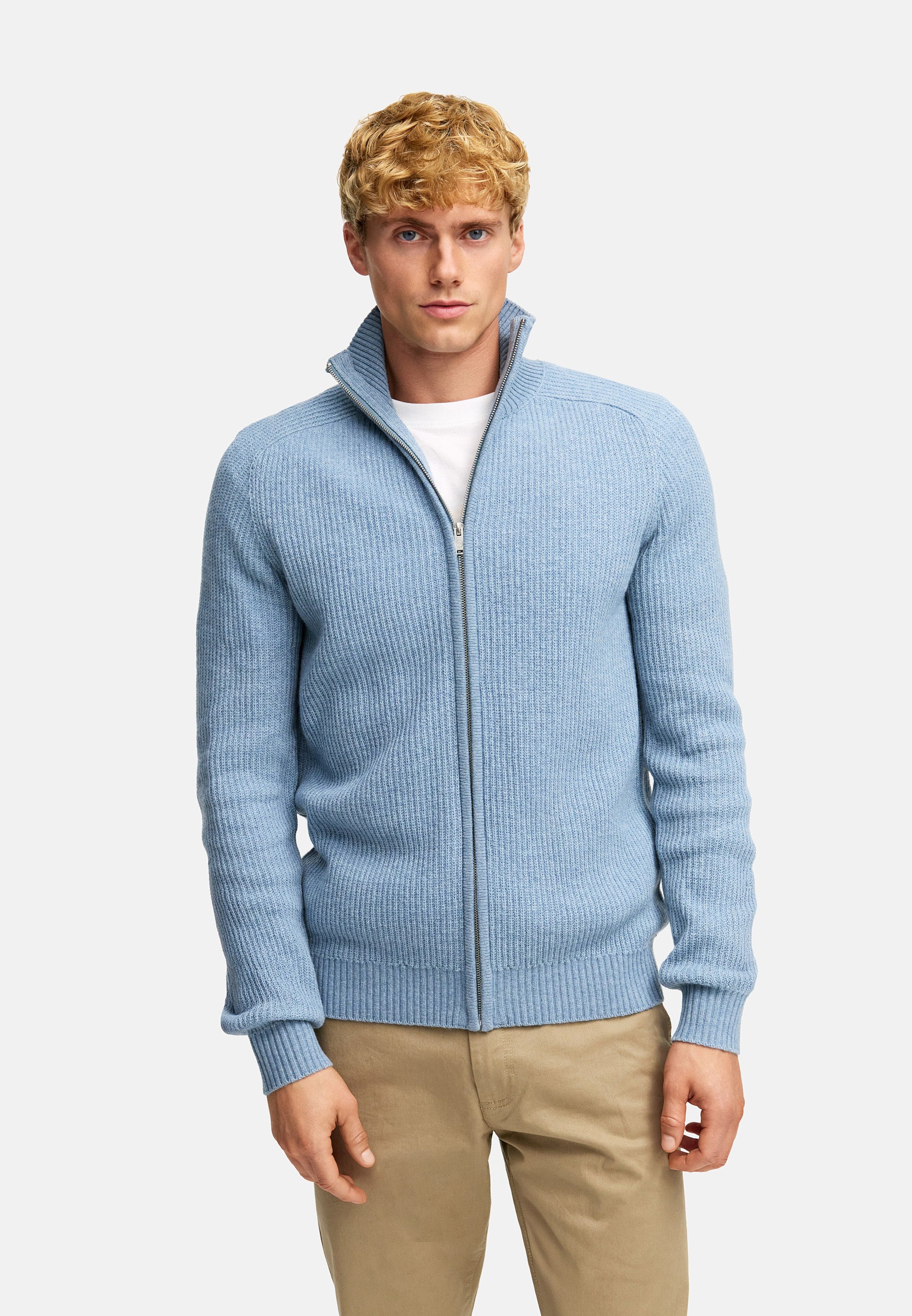Strickjacke KSDorsey zip cardigan knit Blue Shadow Mix