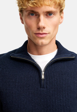 Strickpullover KSDorsey Strick Half Zip Sky Captain Produktbild