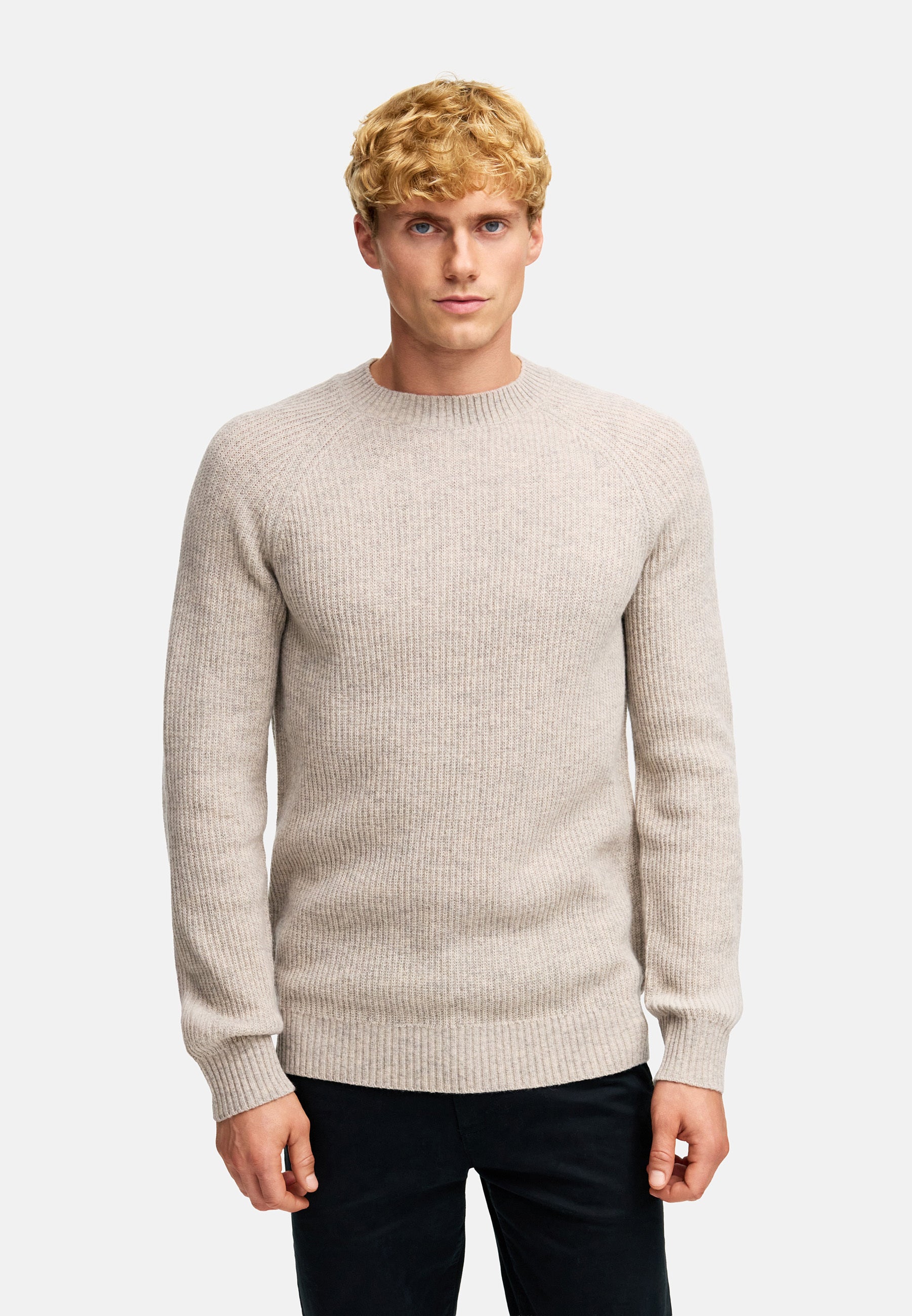 Strickpullover KSDorsey crew neck knit Stone mix