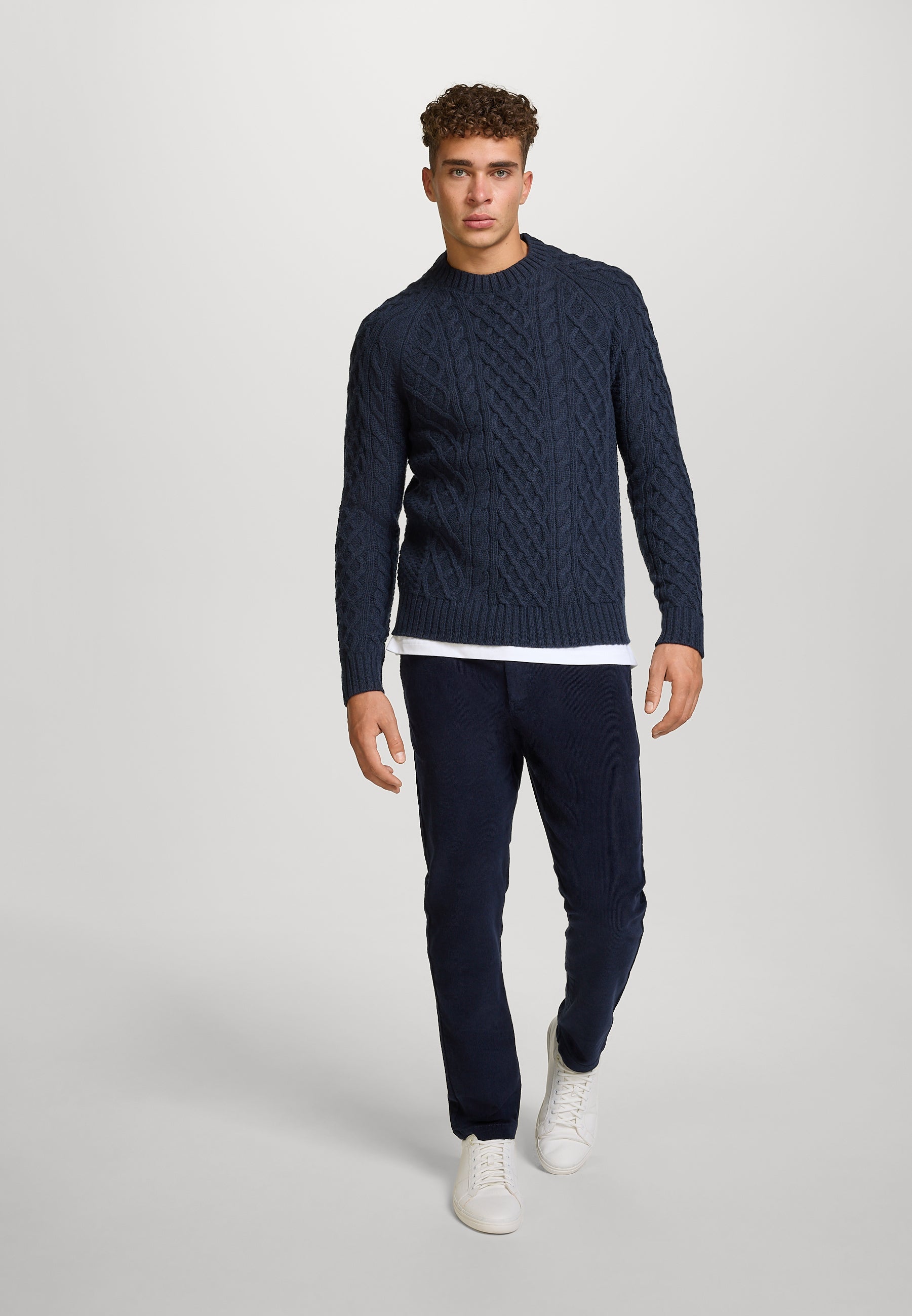Strickpullover KSWard crew neck knit Sky Captain