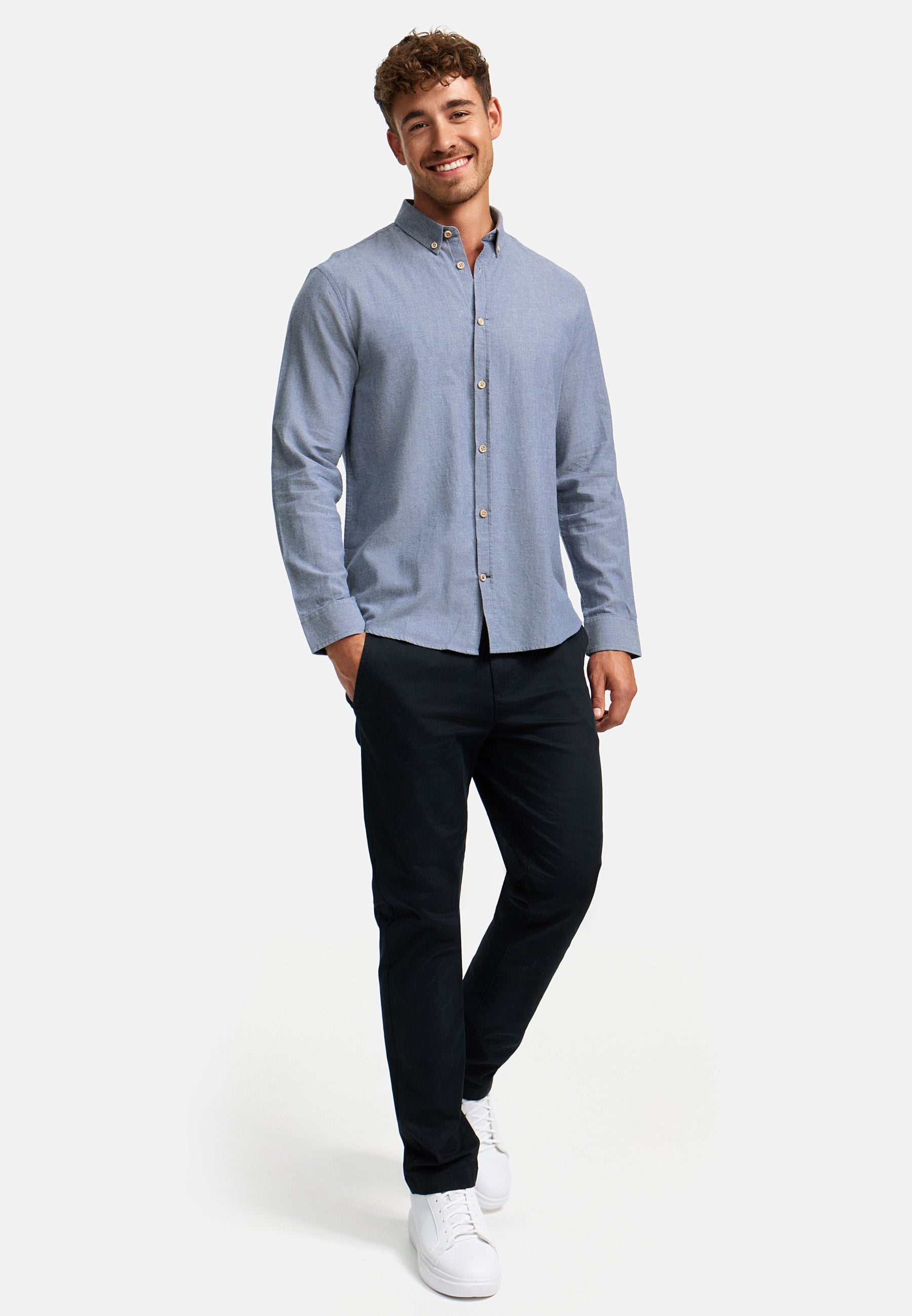 Hemd Langarm KSJohan Diego Navy Mix