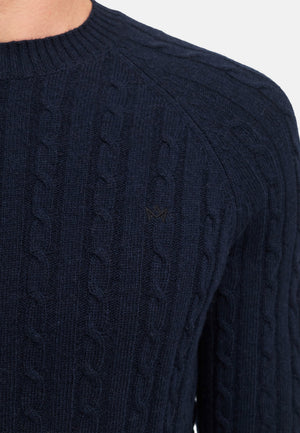 Strickpullover KSFlynn Strick Crew Neck Sky Captain Produktbild