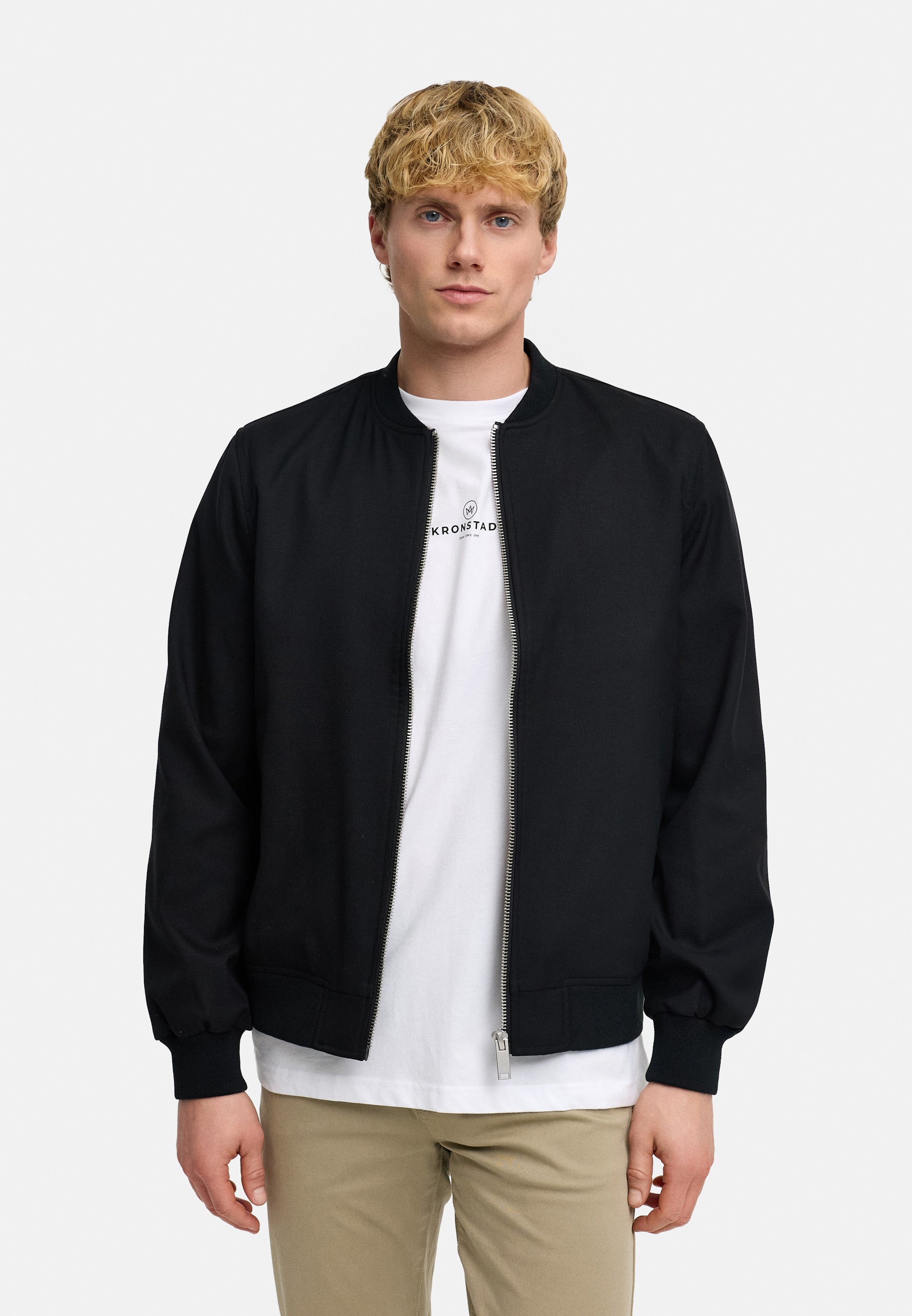 Übergangsjacke Hendrik Fliegerjacke Black Produktbild