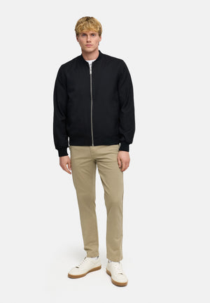 Übergangsjacke Hendrik Fliegerjacke Black Produktbild