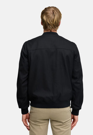 Übergangsjacke Hendrik Fliegerjacke Black Produktbild