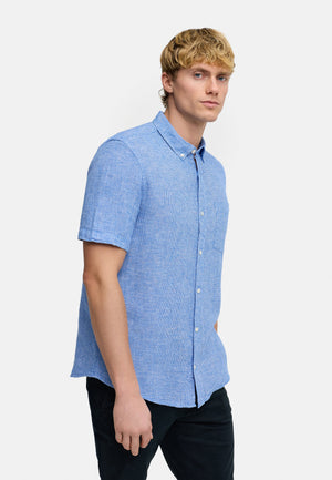 Hemd Kurzarm KSGallagher Palace Blue Produktbild