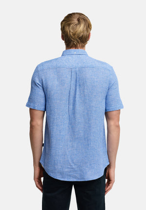 Hemd Kurzarm KSGallagher Palace Blue Produktbild