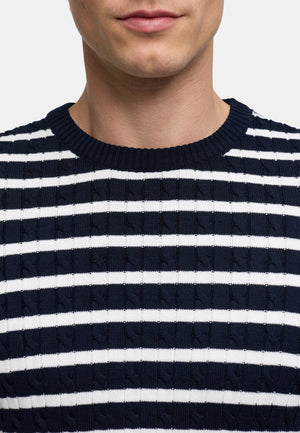 Strickpullover KSCable Sky Captain Mix Produktbild
