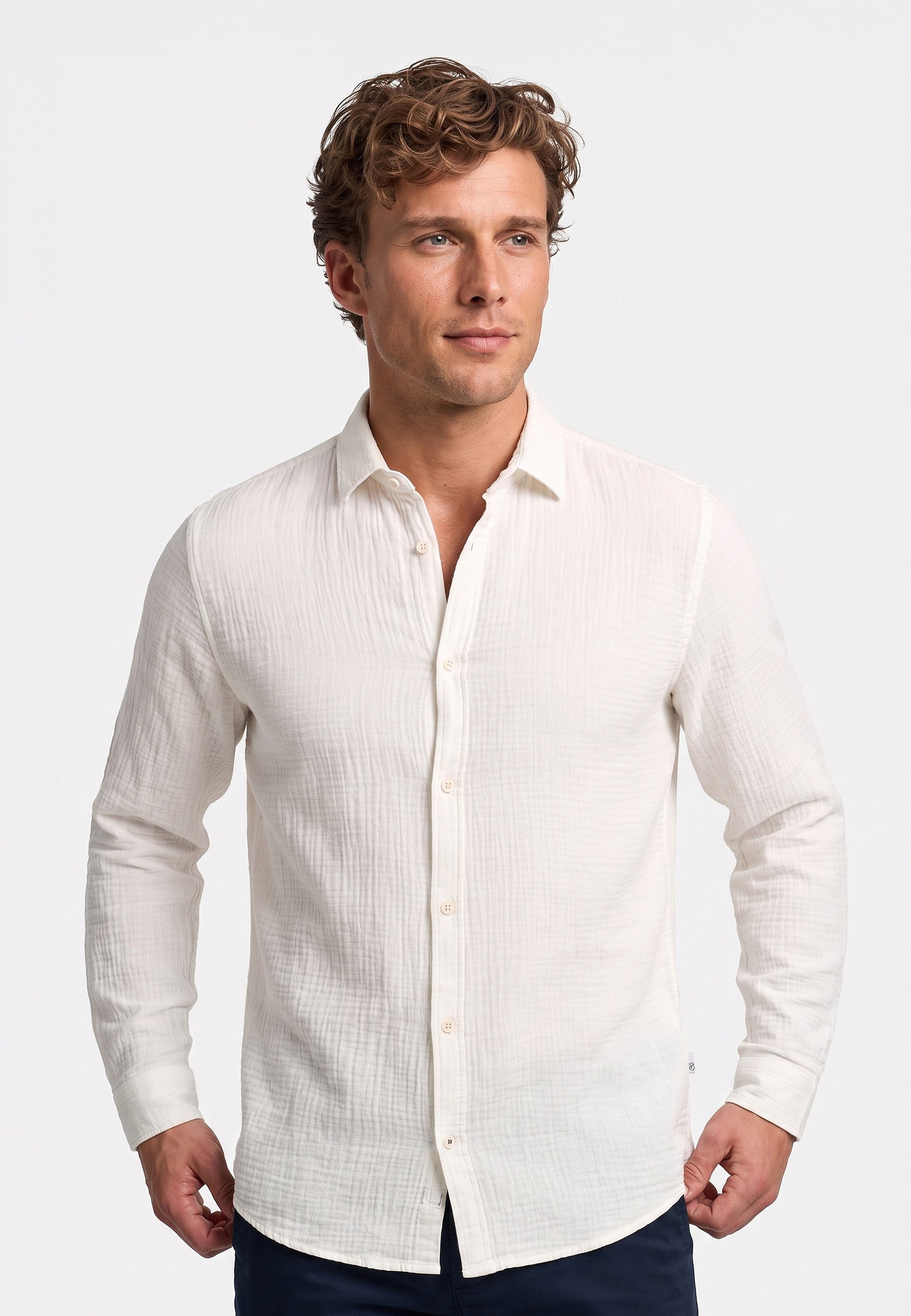 Hemd Langarm KSAvery Offwhite