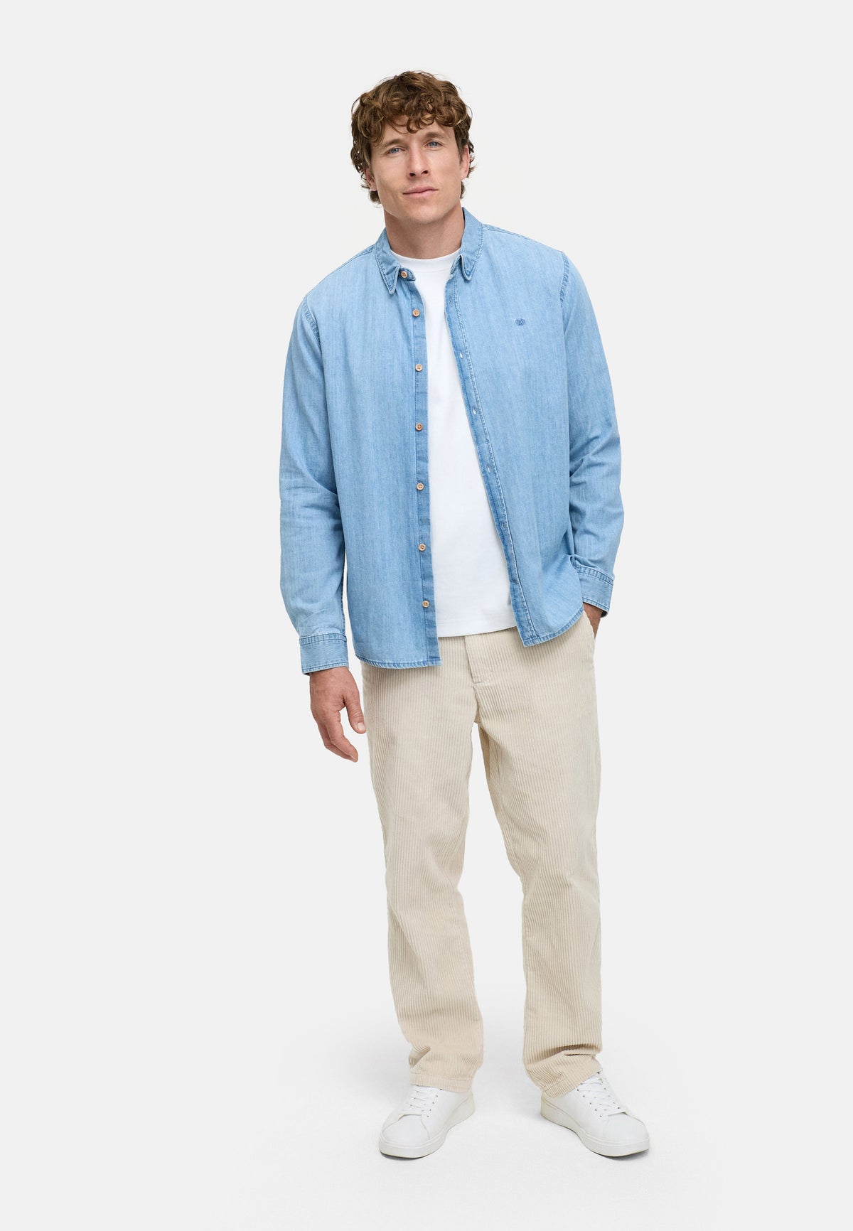 Hemd Langarm KSMalwyn Blue Wash Produktbild