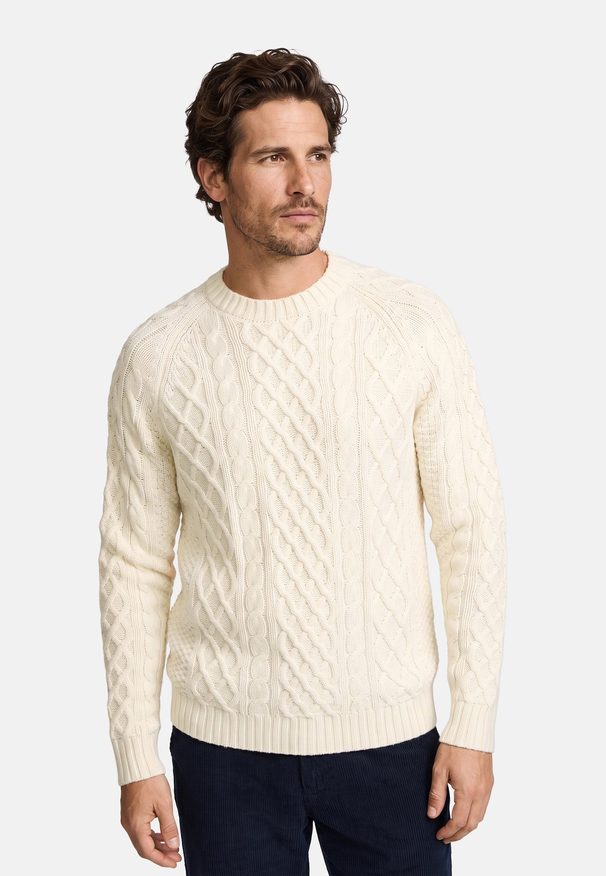Knitted Sweater KSWard Knit Crew Neck Vanilla Ice