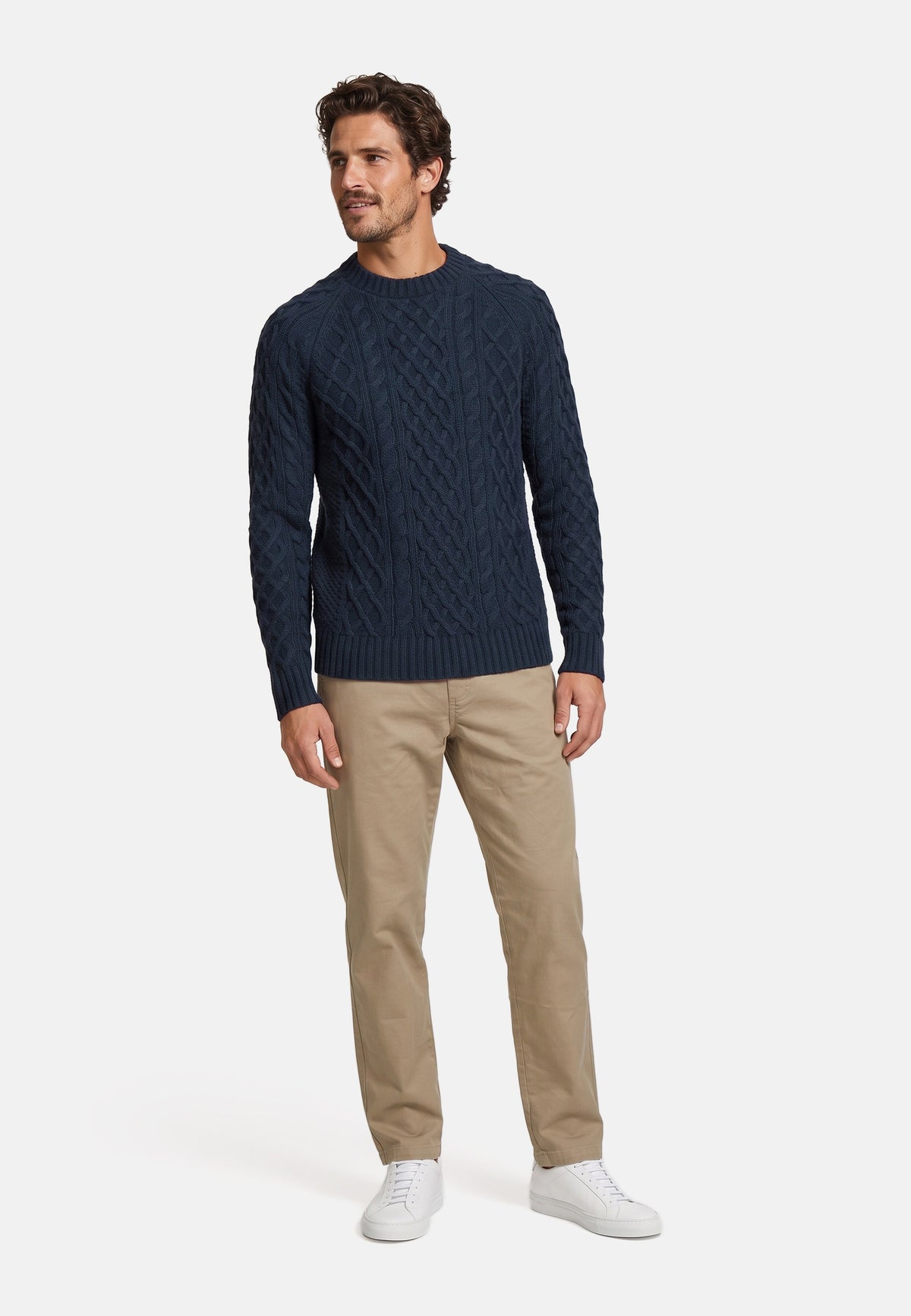 Knitted Sweater KSWard Knit Crew Neck Sky Captain