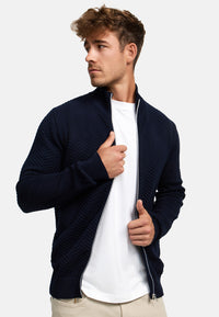 Strickjacke KSCarlo Zip Sky Captain