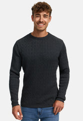 Strickpullover KSCable Charcoal Mix