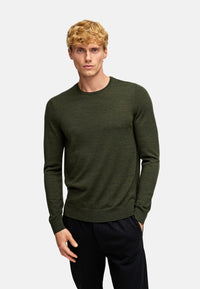 Strickpullover KSJohannes Merino Strick Army Mix