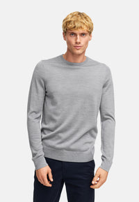 Strickpullover KSJohannes Merino Strick Lt Grey Mix