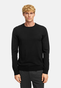 Strickpullover KSJohannes Merino Strick Black
