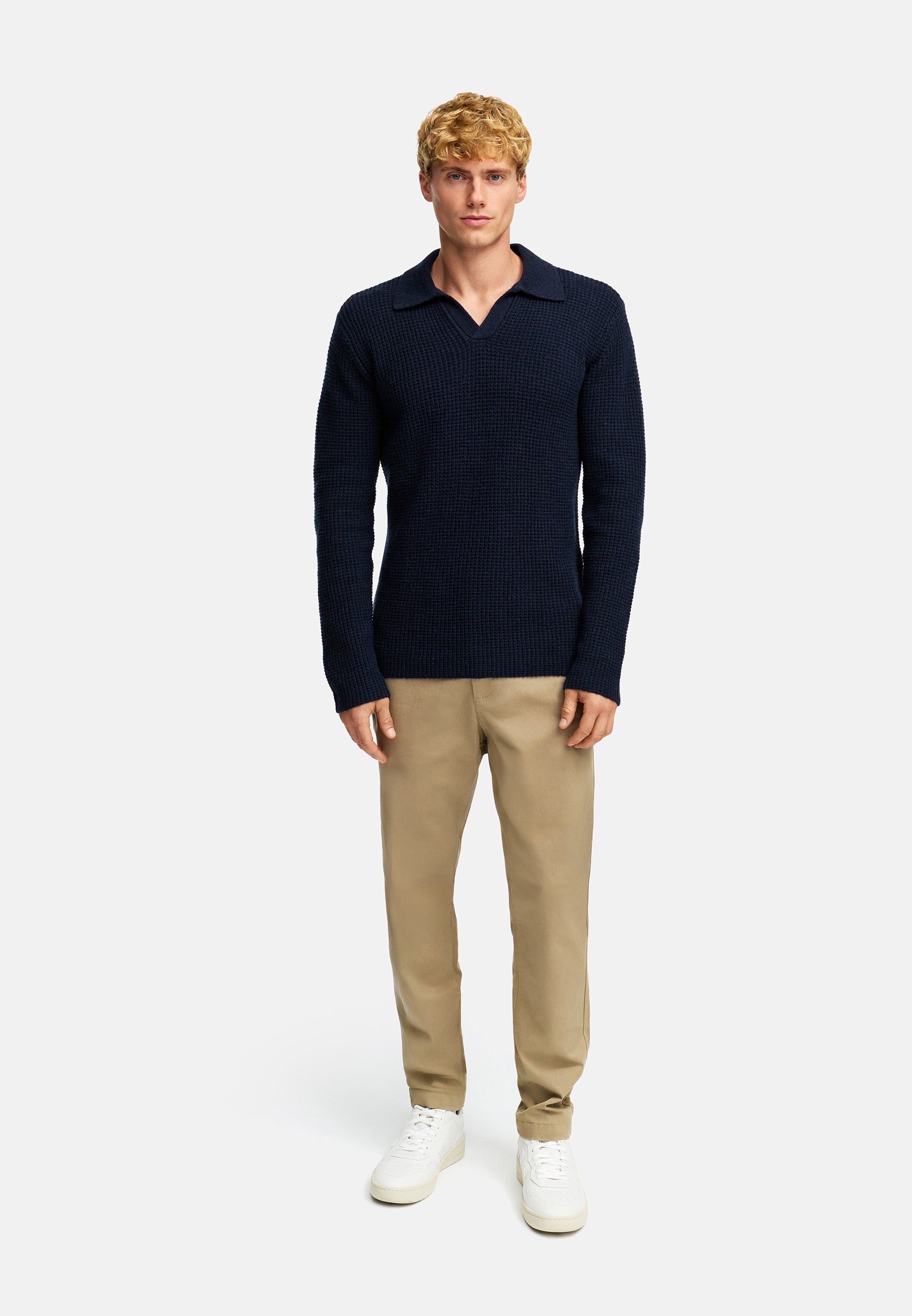 Strickpullover KSCrombie polo knit Sky Captain