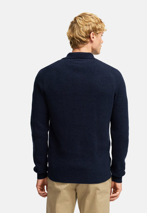 Strickpullover KSDorsey Strick Half Zip Sky Captain Produktbild
