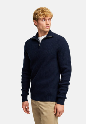 Strickpullover KSDorsey Strick Half Zip Sky Captain Produktbild