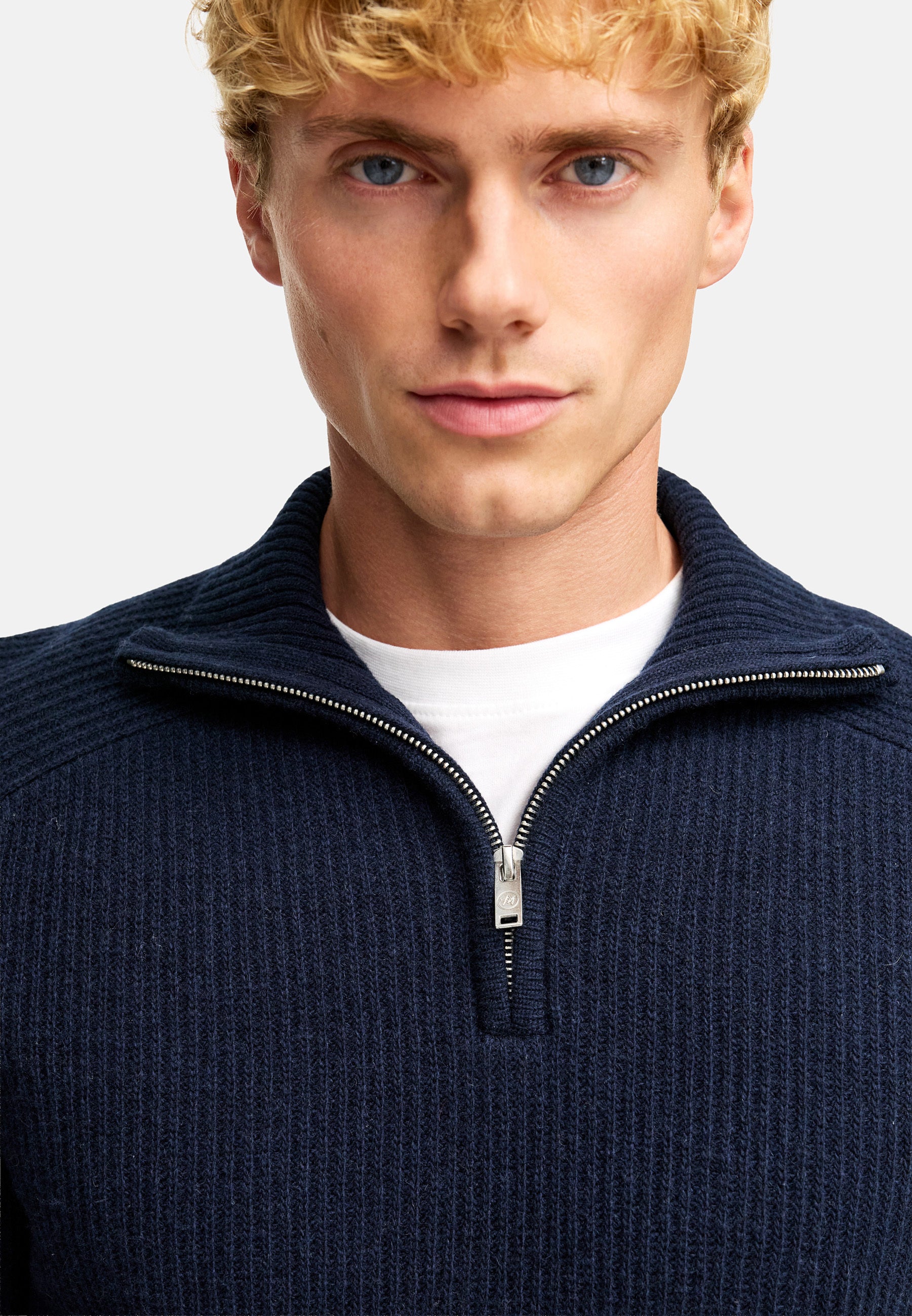 Strickpullover KSDorsey Strick Half Zip Sky Captain Produktbild