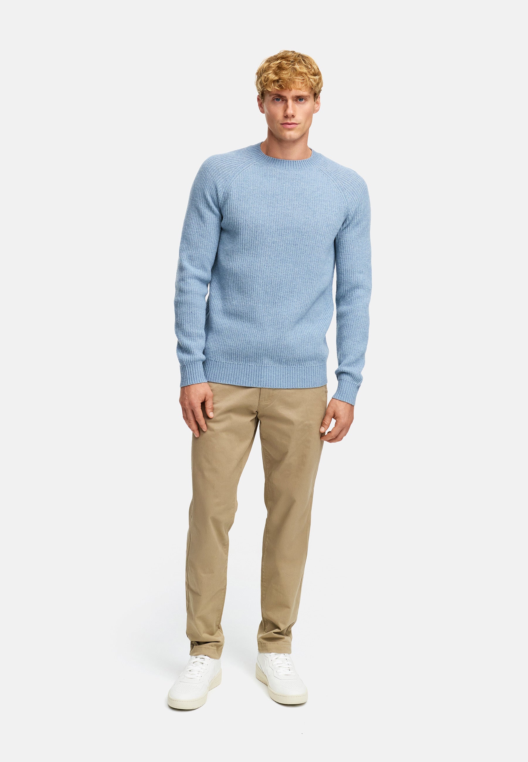 Strickpullover KSDorsey crew neck knit Blue Shadow Mix