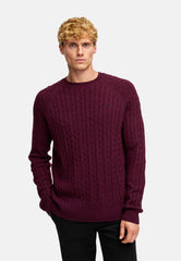 Strickpullover KSFlynn cabel crew neck knit Fig
