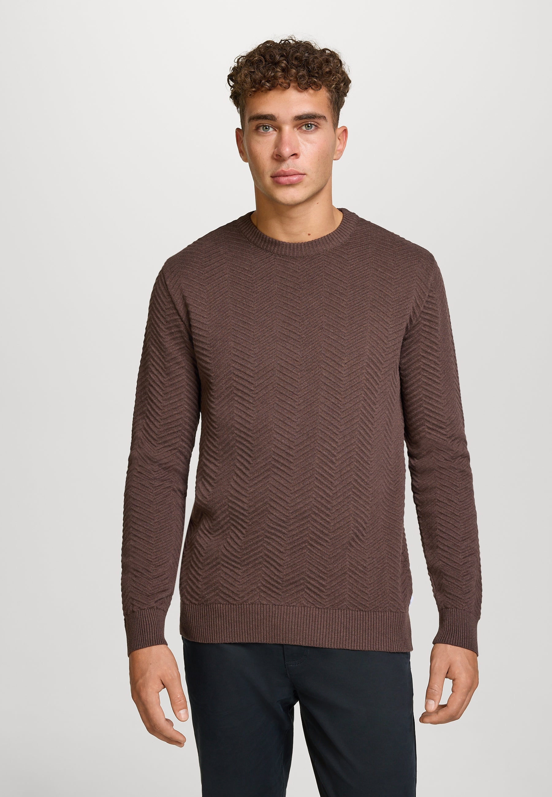 Strickpullover KSCarlo Chocolate Plum Mix