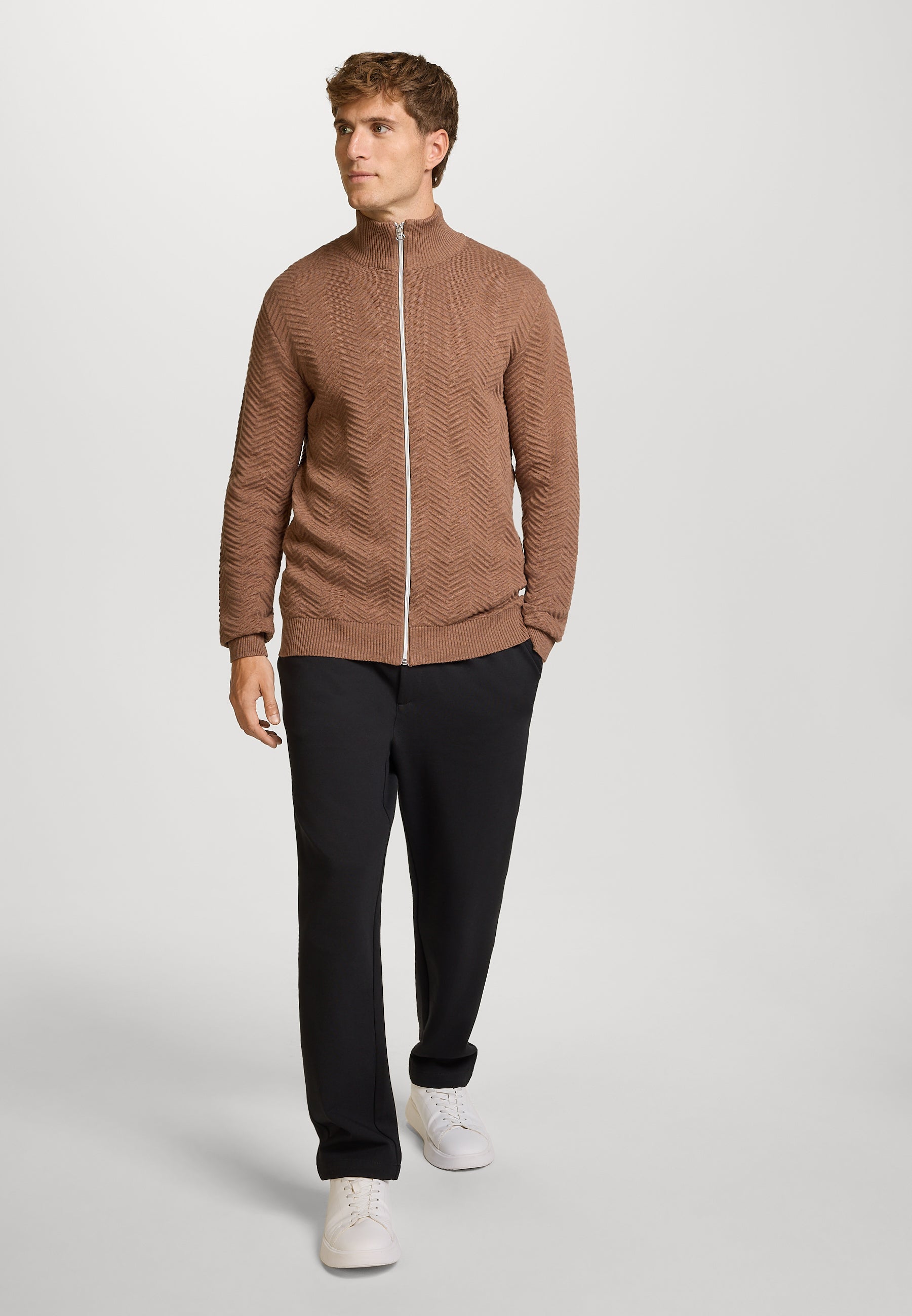 Strickjacke KSCarlo Zip Monks Robe Mix