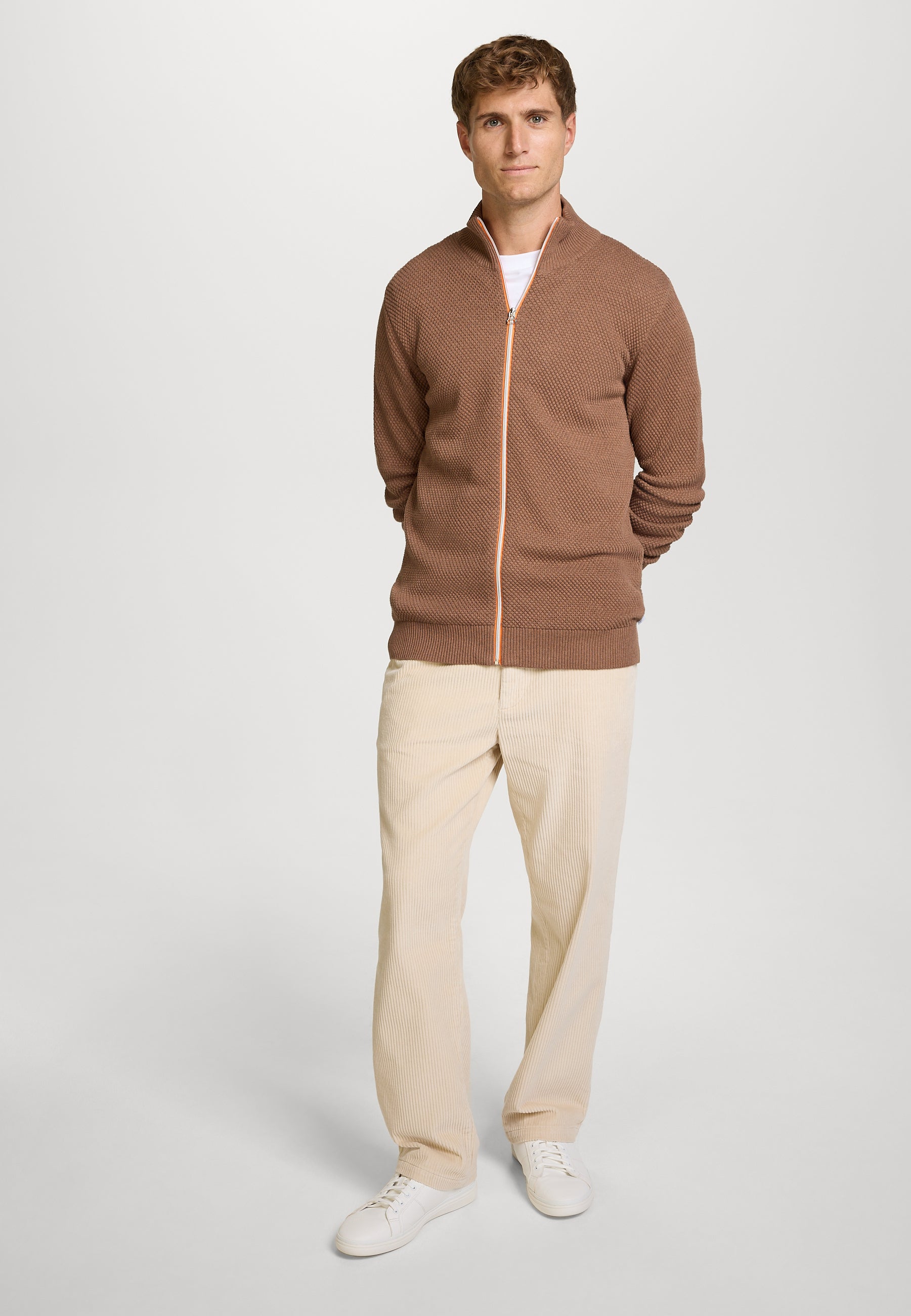 Strickjacke KSErik Zip Monks Robe Mix