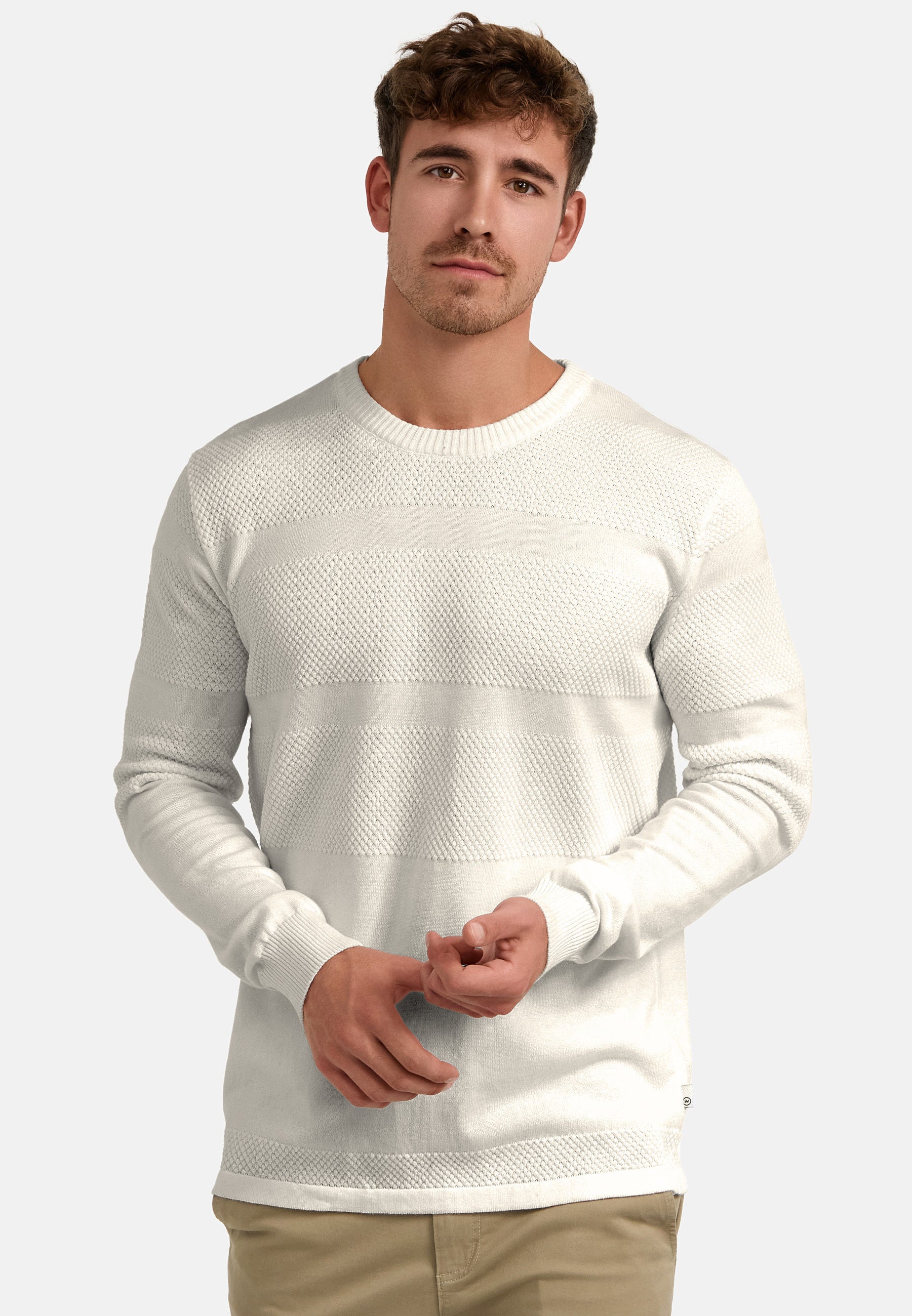 Strickpullover KSHannes Stone mix Produktbild