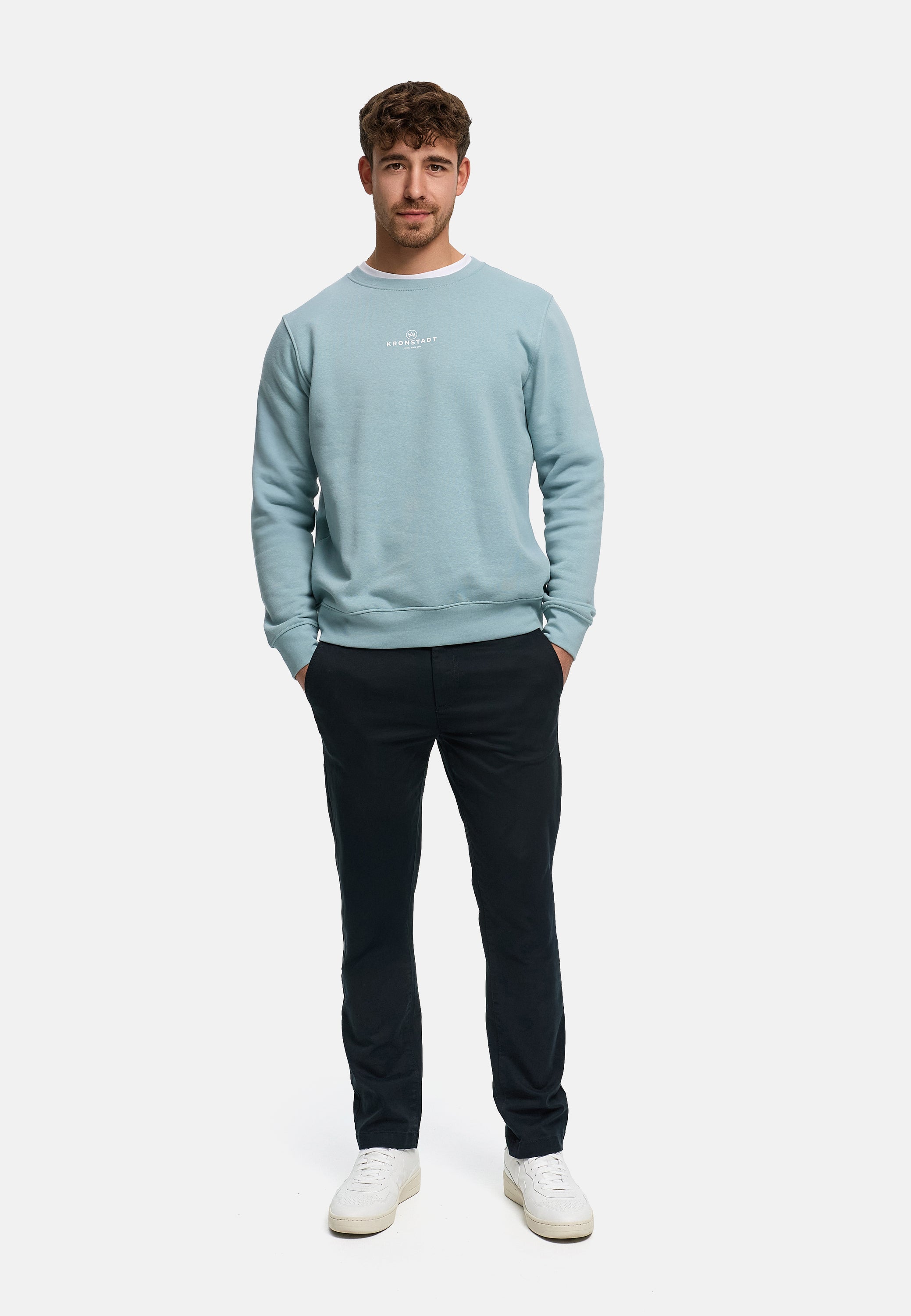Sweatshirt KSLars Printsweater Stone Blue