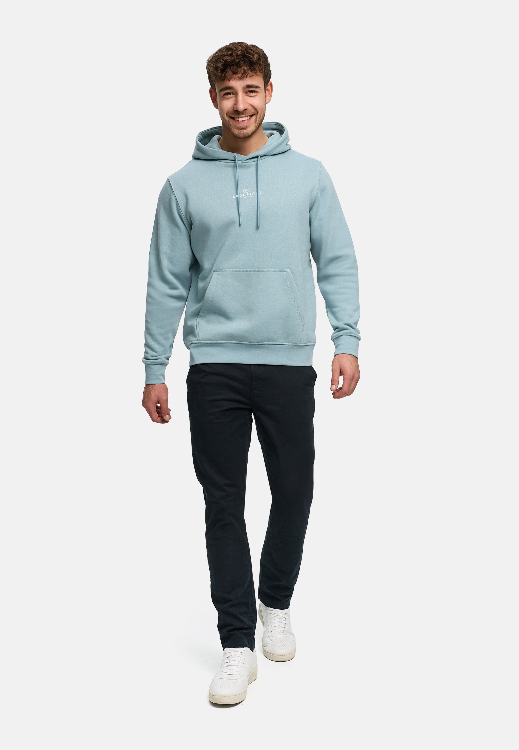 Kapuzenpullover KSLars Printhoodie Stone Blue