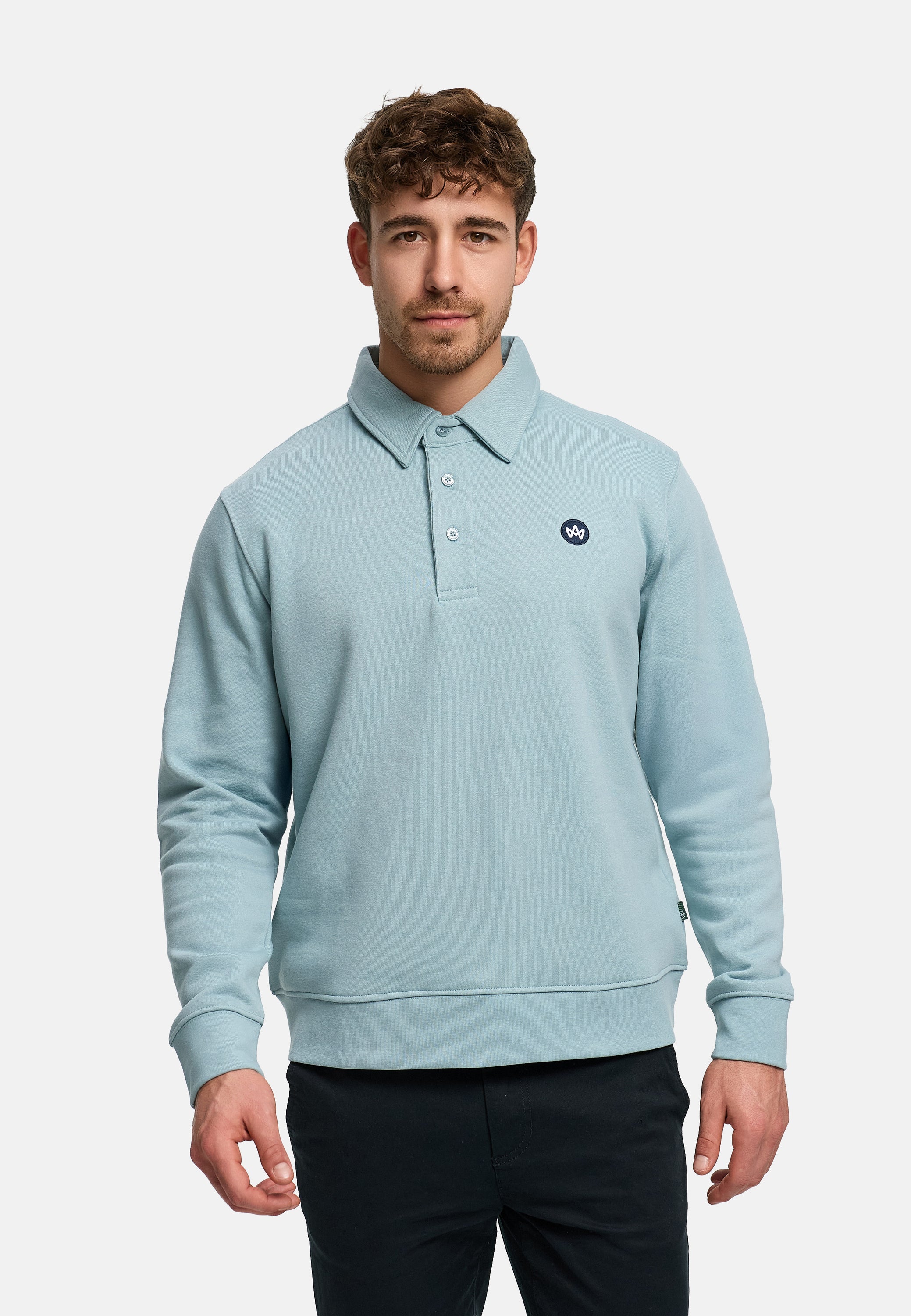 Sweatshirt KSLars Polosweater Stone Blue