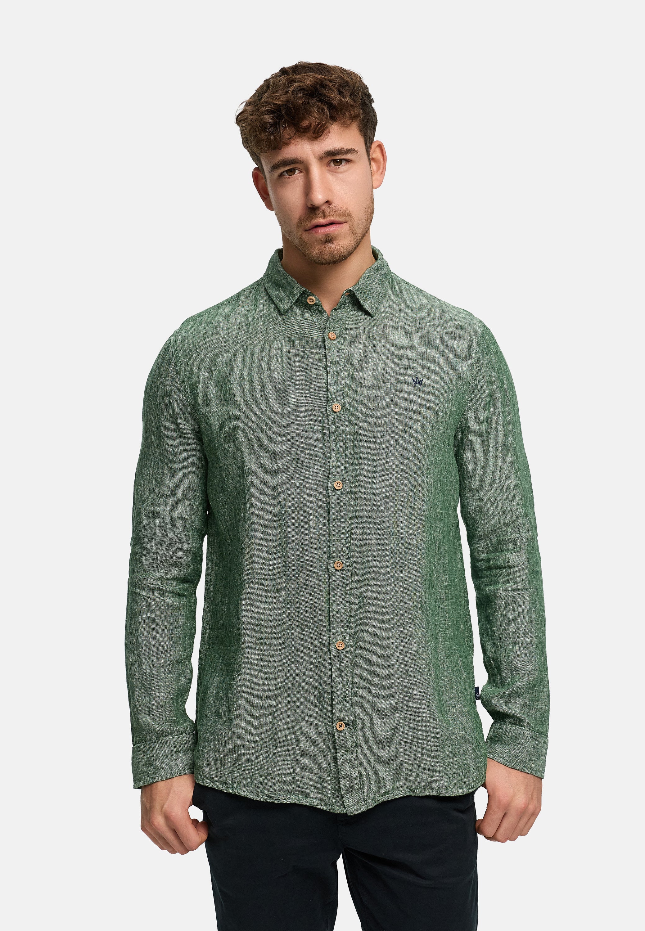 Hemd Langarm KSAyers Hedge Green