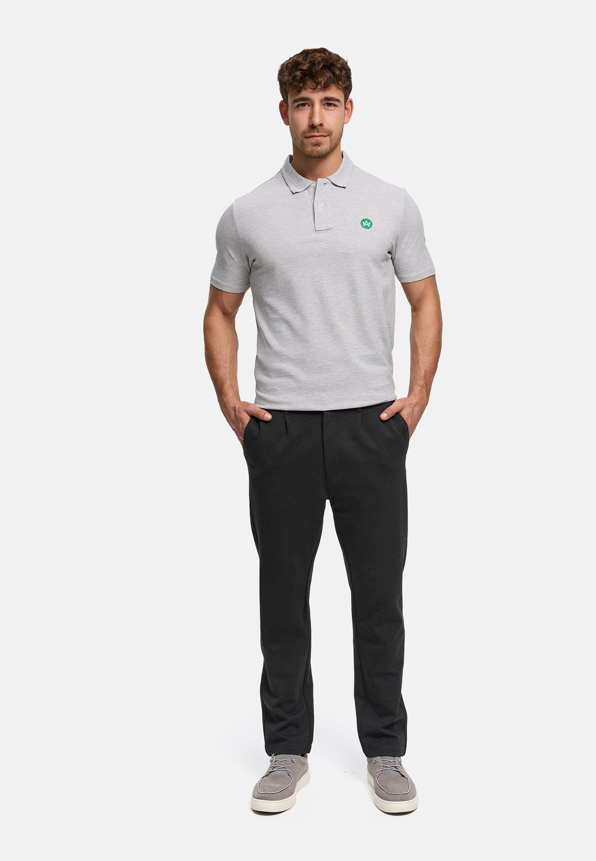Poloshirt KSImber Lt Grey Mix