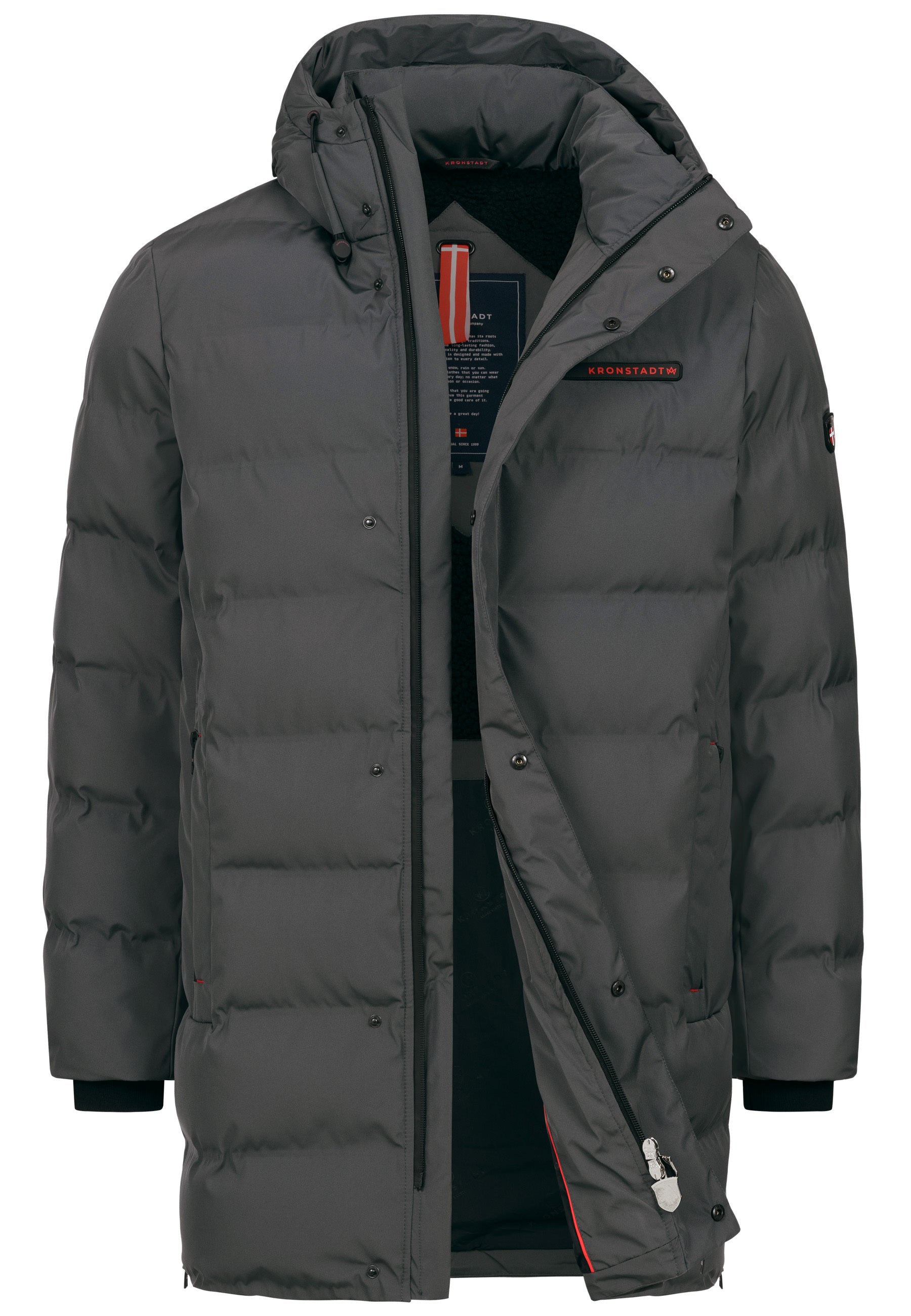 Winterjacke KSBourland mit Kapuze Dk Grey Produktbild