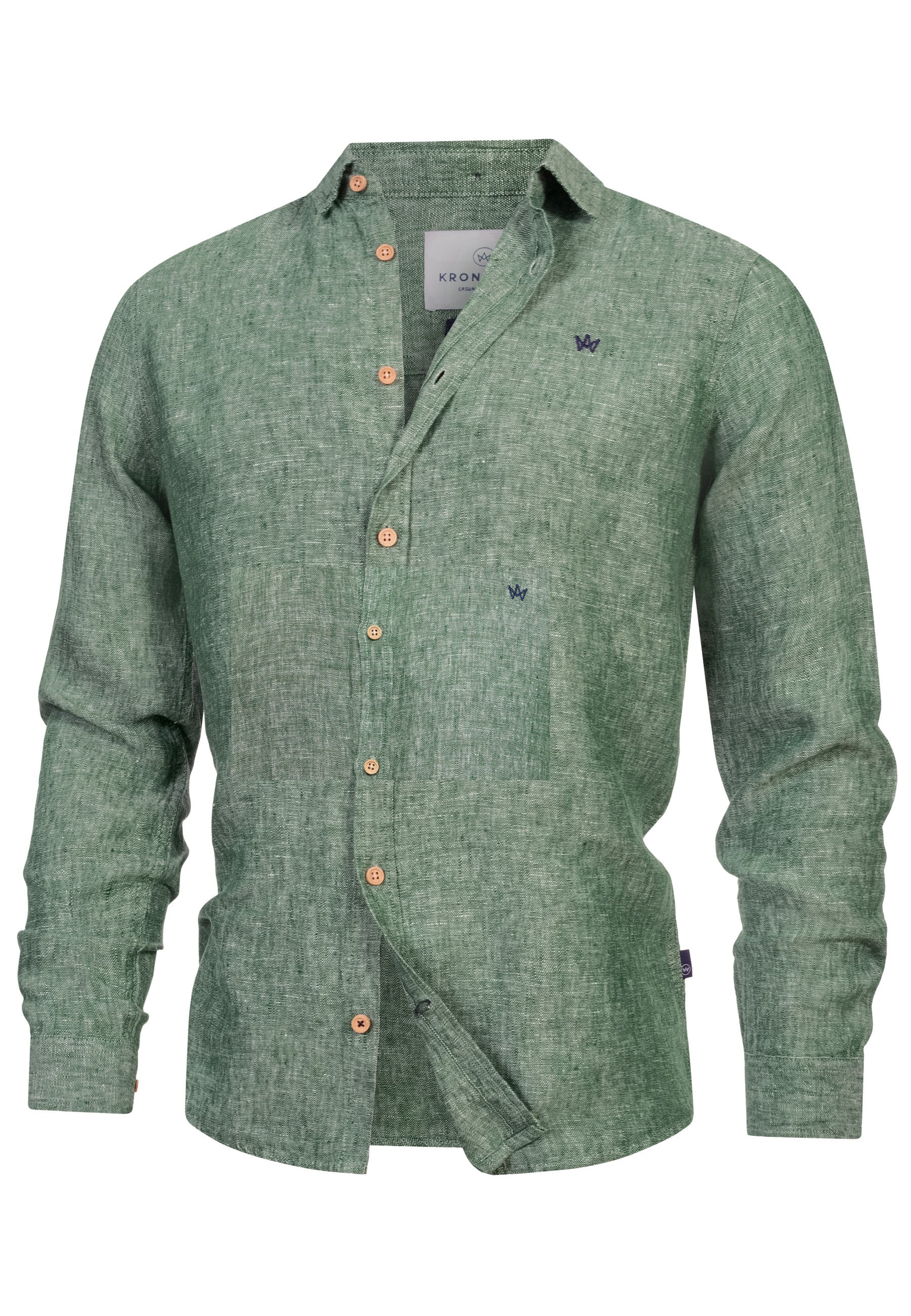 Hemd Langarm KSAyers Hedge Green Produktbild